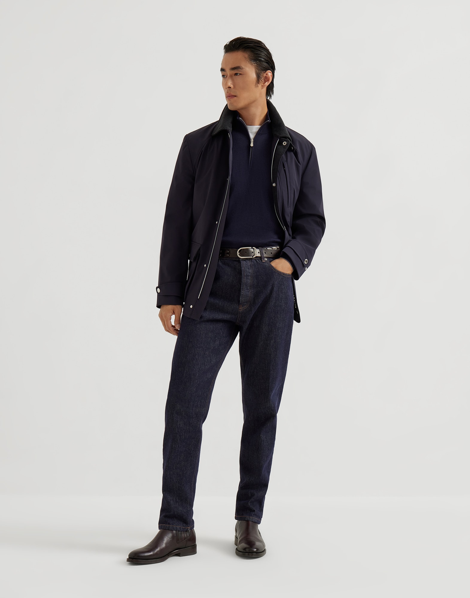 Zip Neck Sweater - Full look - View Full Screen