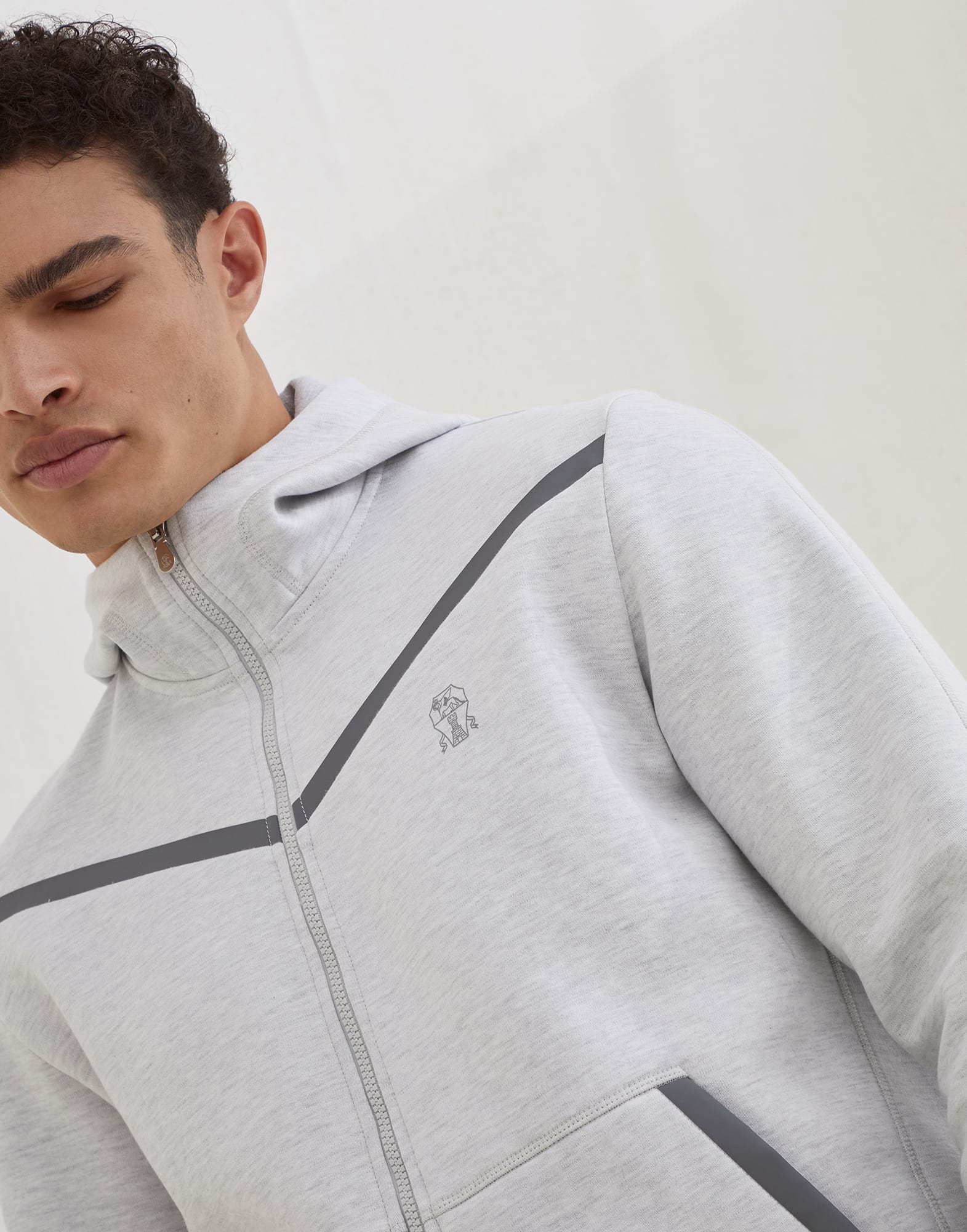 运动衫 - 细节视角 - 正面观看 - 全屏观看