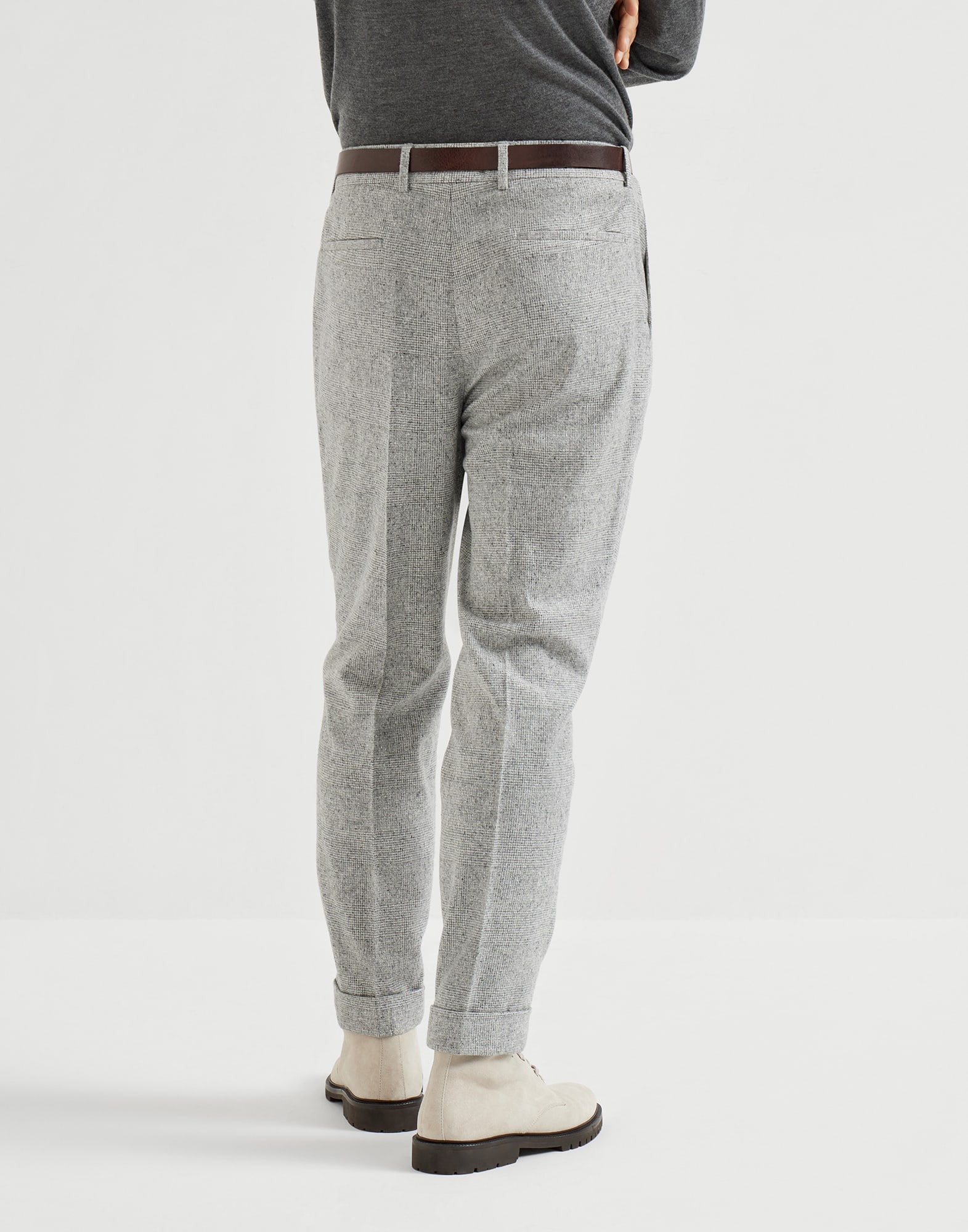 打褶裤 - 背面视角 - 正面观看 - 全屏观看