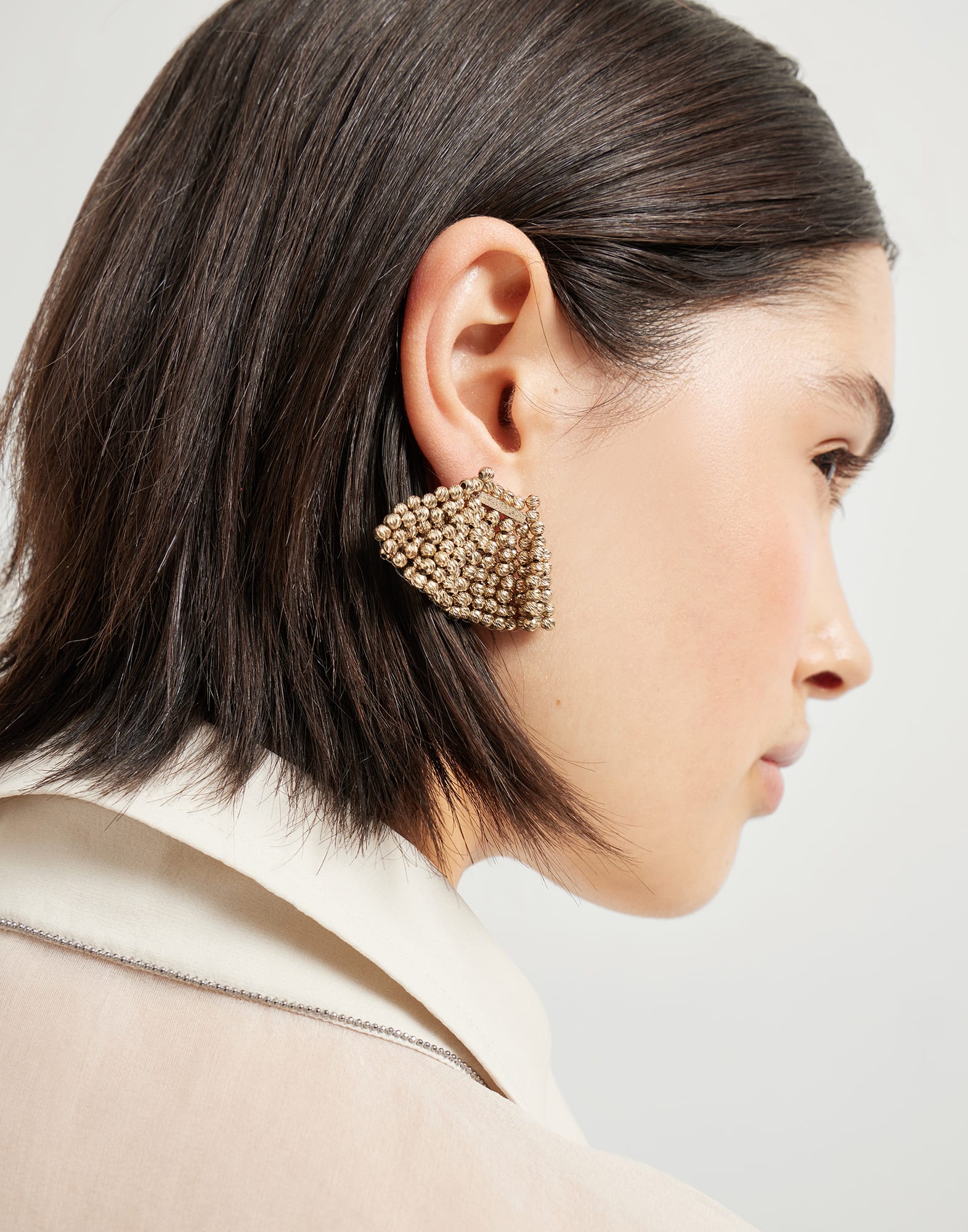 丝质衬衫 - 细节视角 - 正面观看 - 全屏观看