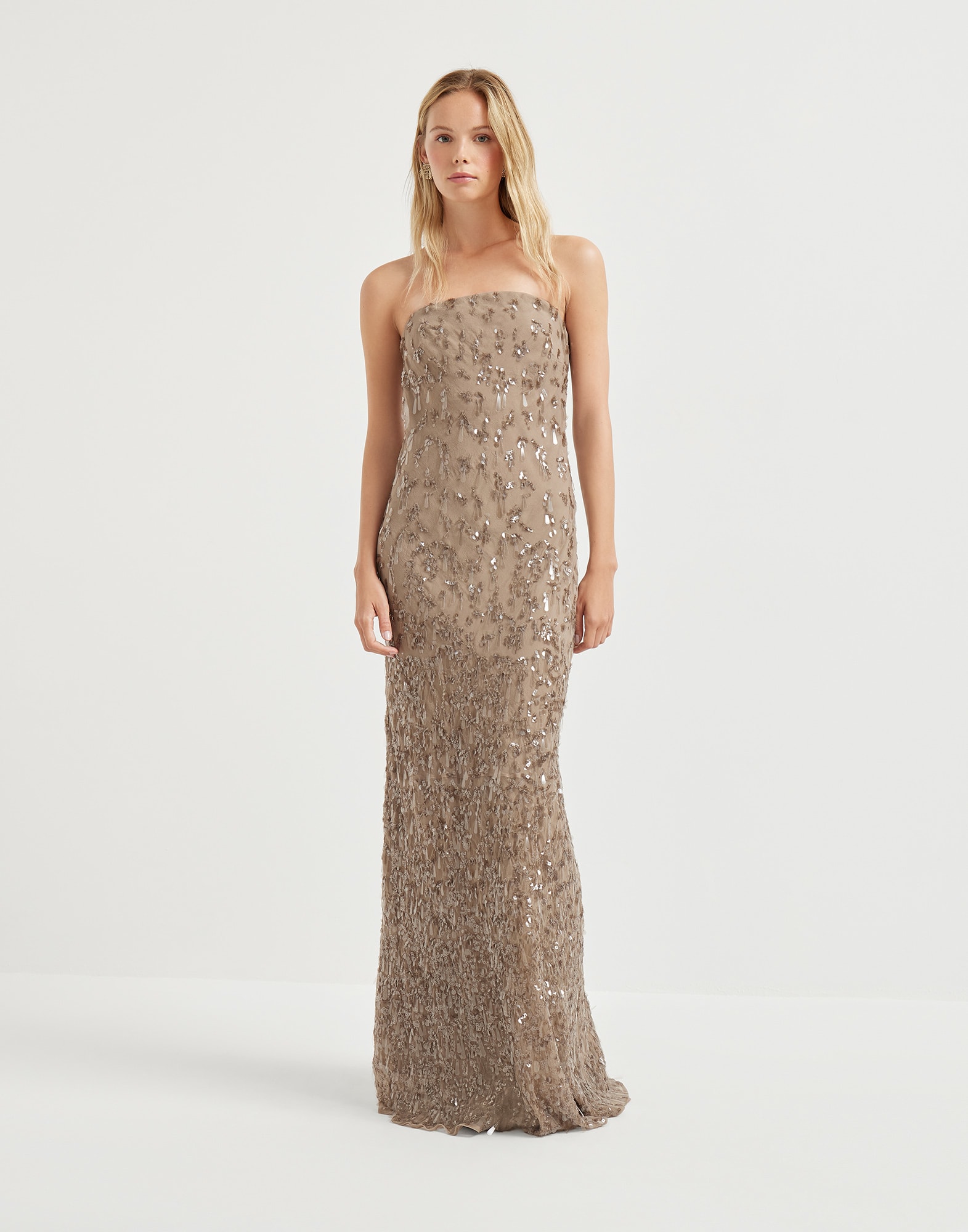 Couture dress with swing drops embroidery Rope Woman - Brunello Cucinelli
