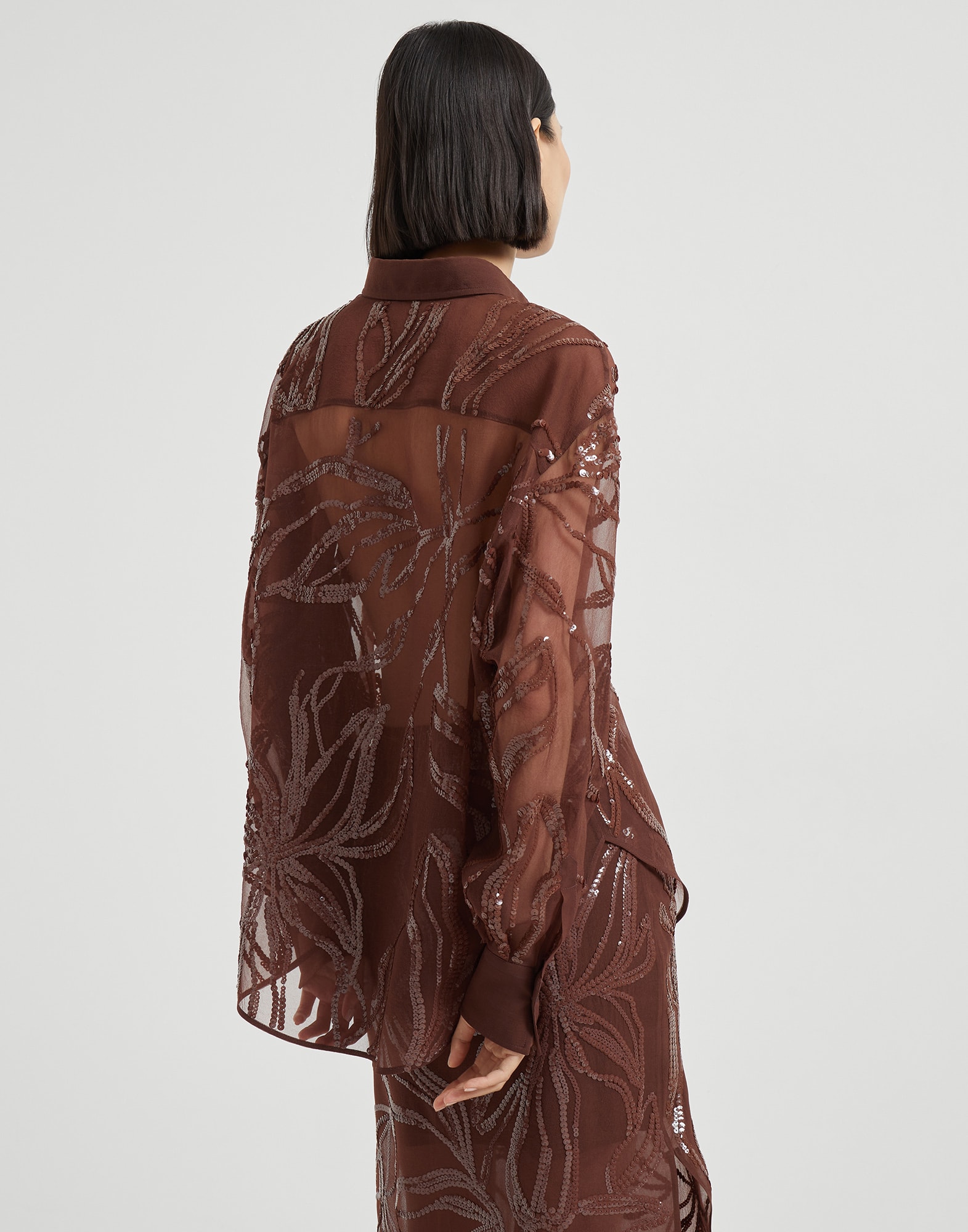 Silk Shirt - Back view - View Full Screen