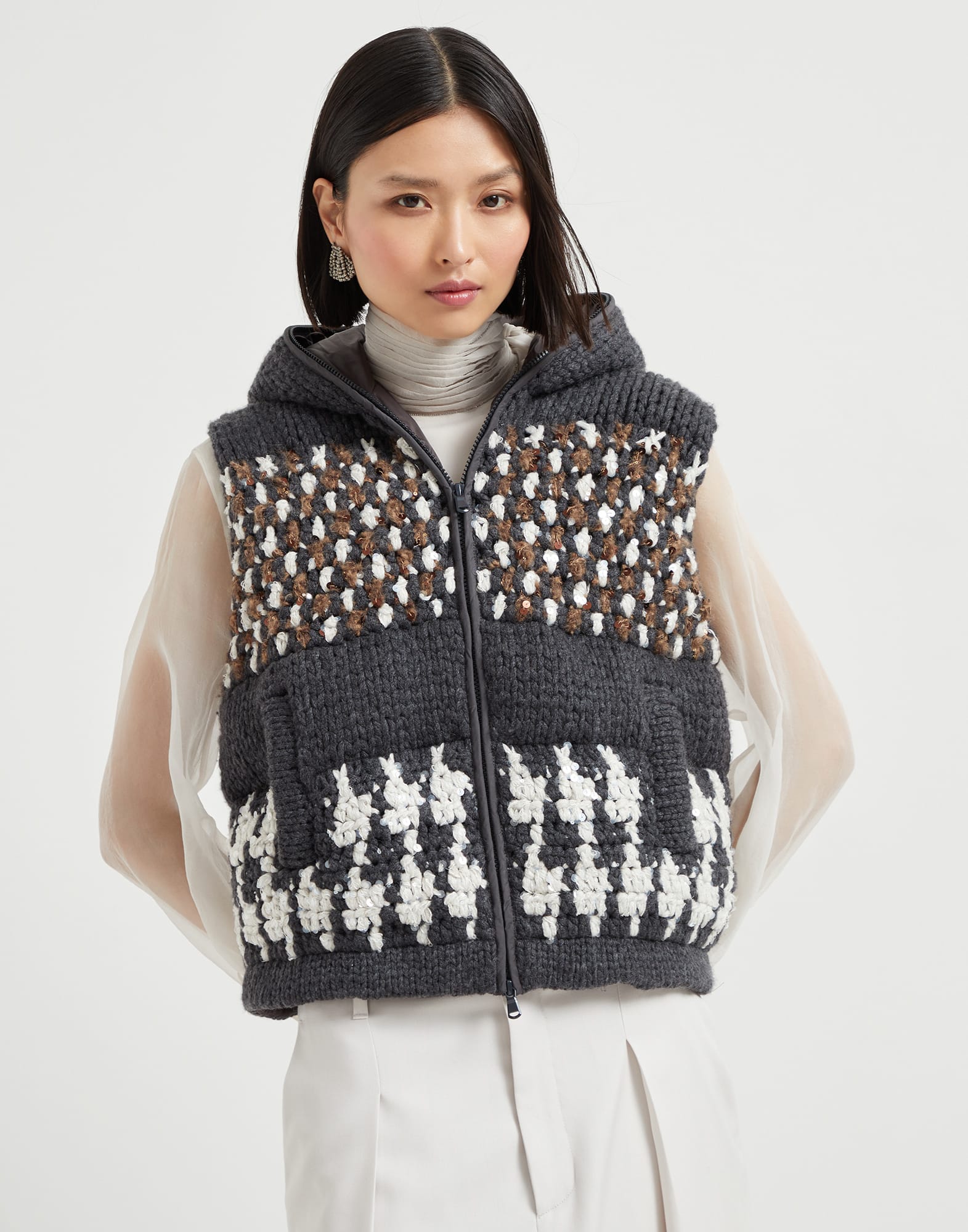 OPERA 羽绒马甲 花色 女款 - Brunello Cucinelli