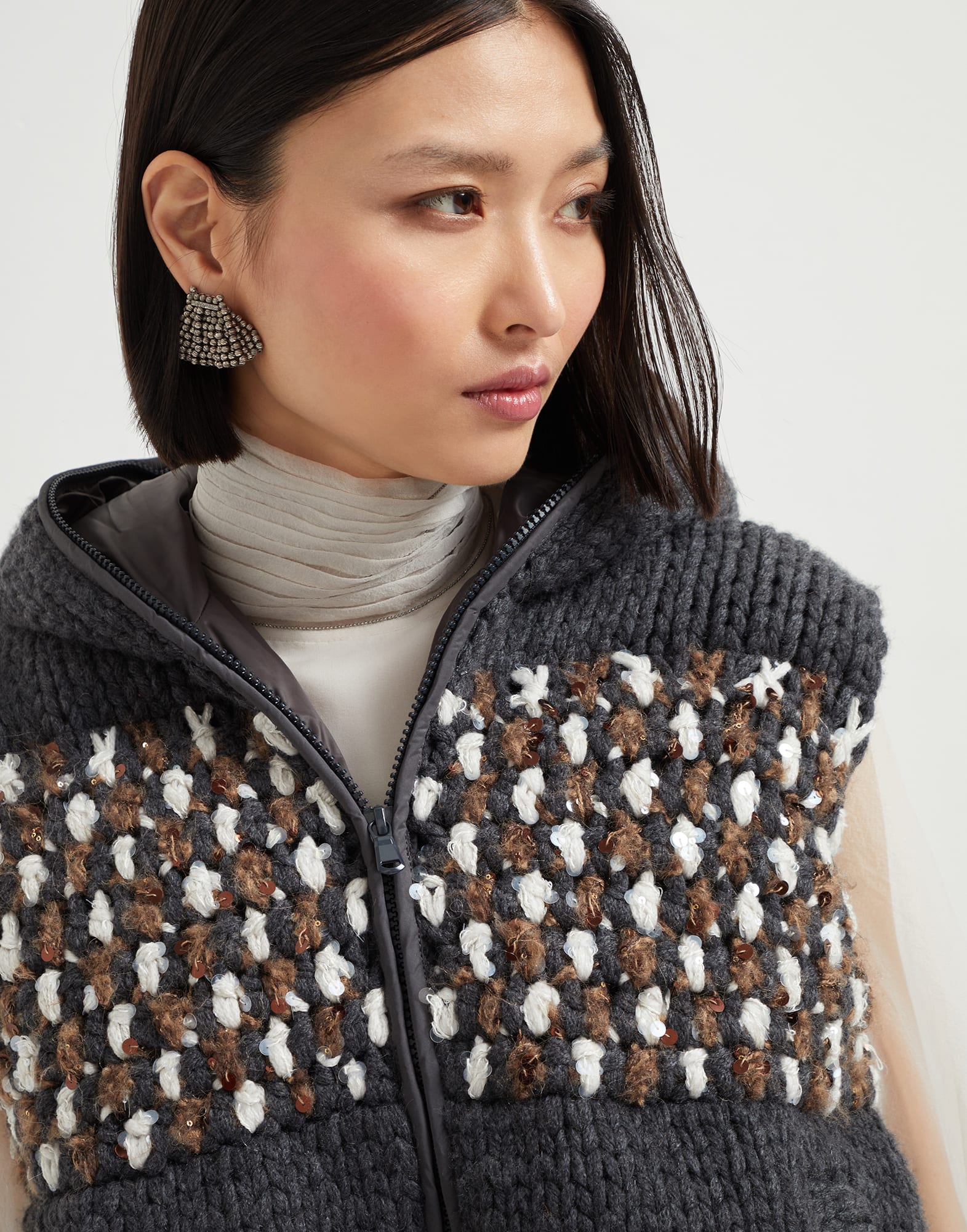 Knit Down Jacket - Detail view - View Full Screen