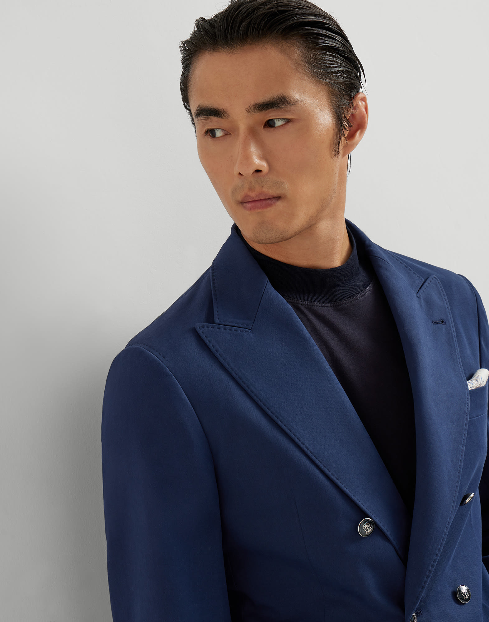 ワンアンドハーフブレストジャケット - ディテール - 全画面表示