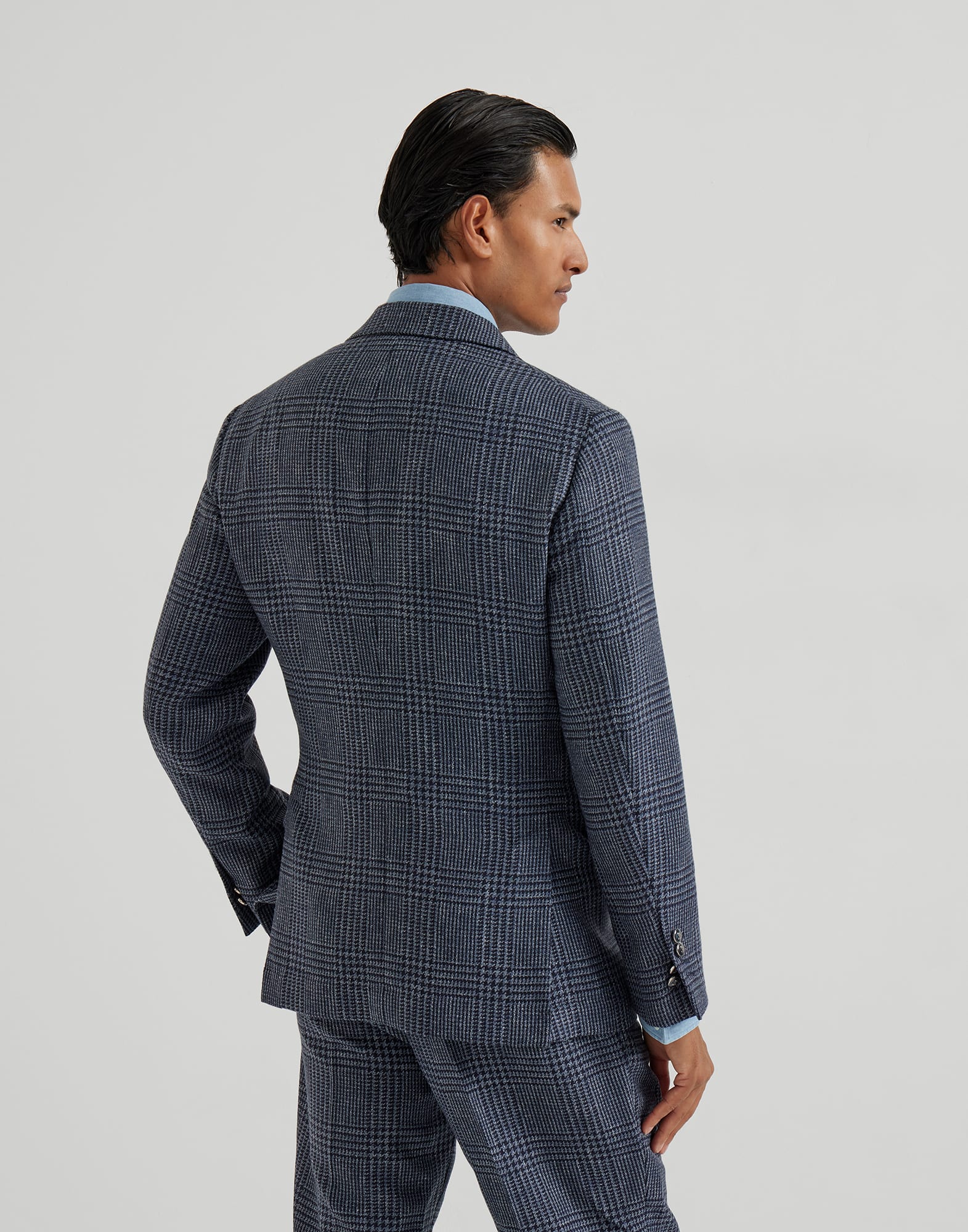 ワンアンドハーフブレストジャケット - 後ろ - 全画面表示