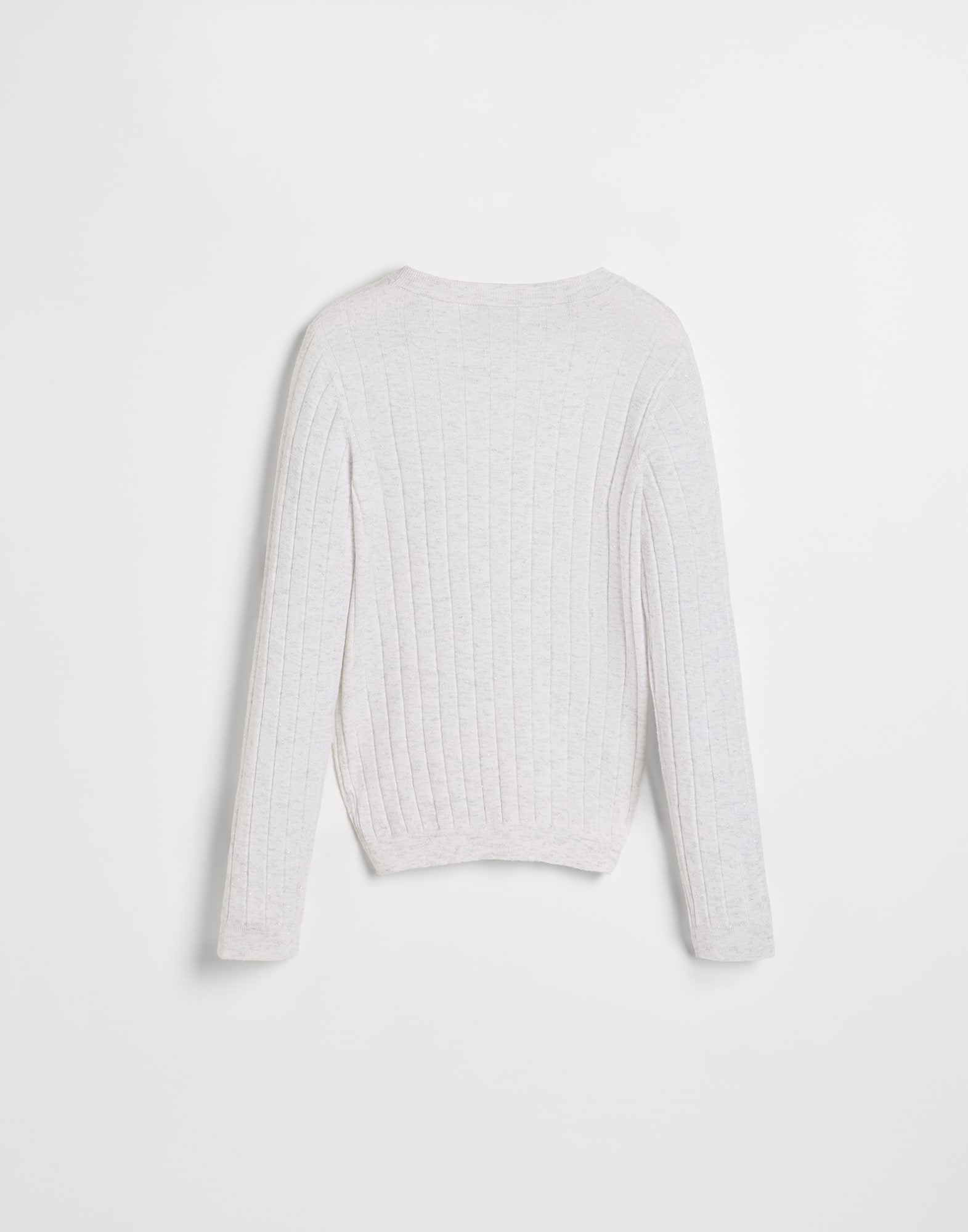 圆领针织衫 - 背面视角 - 正面观看 - 全屏观看