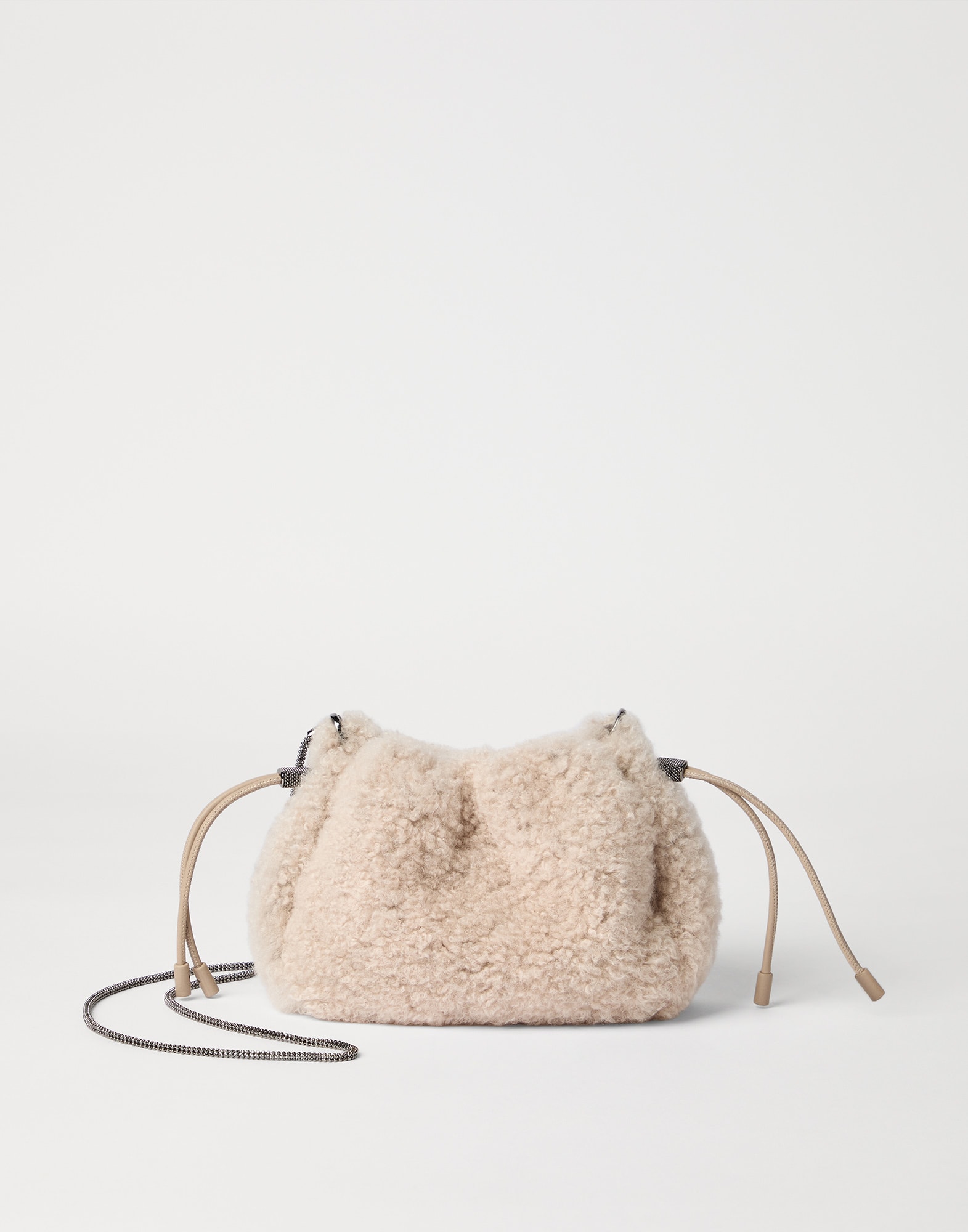Shearling Mellow mini bucket bag
