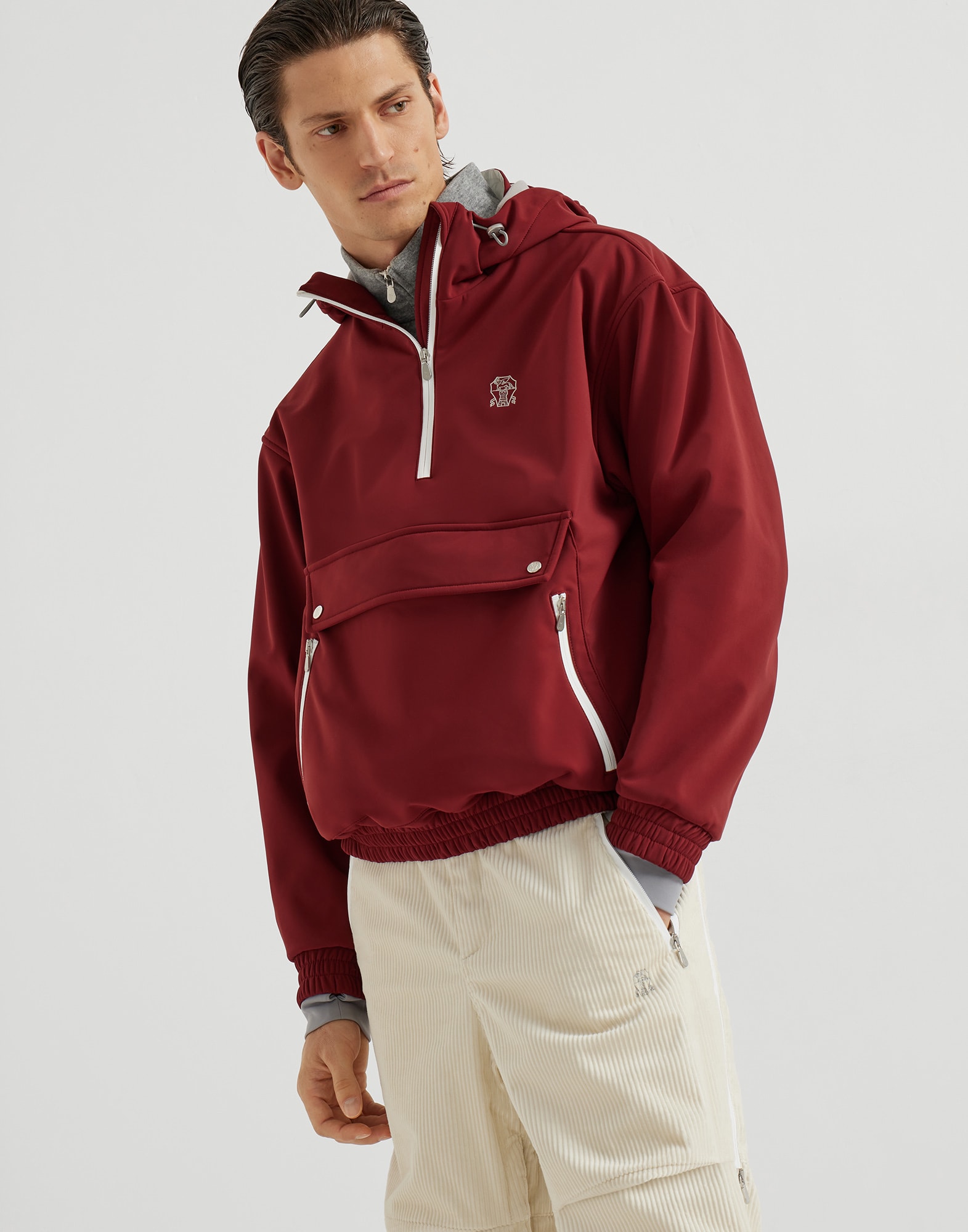 マウンテン アノラック アマランス メンズ - Brunello Cucinelli