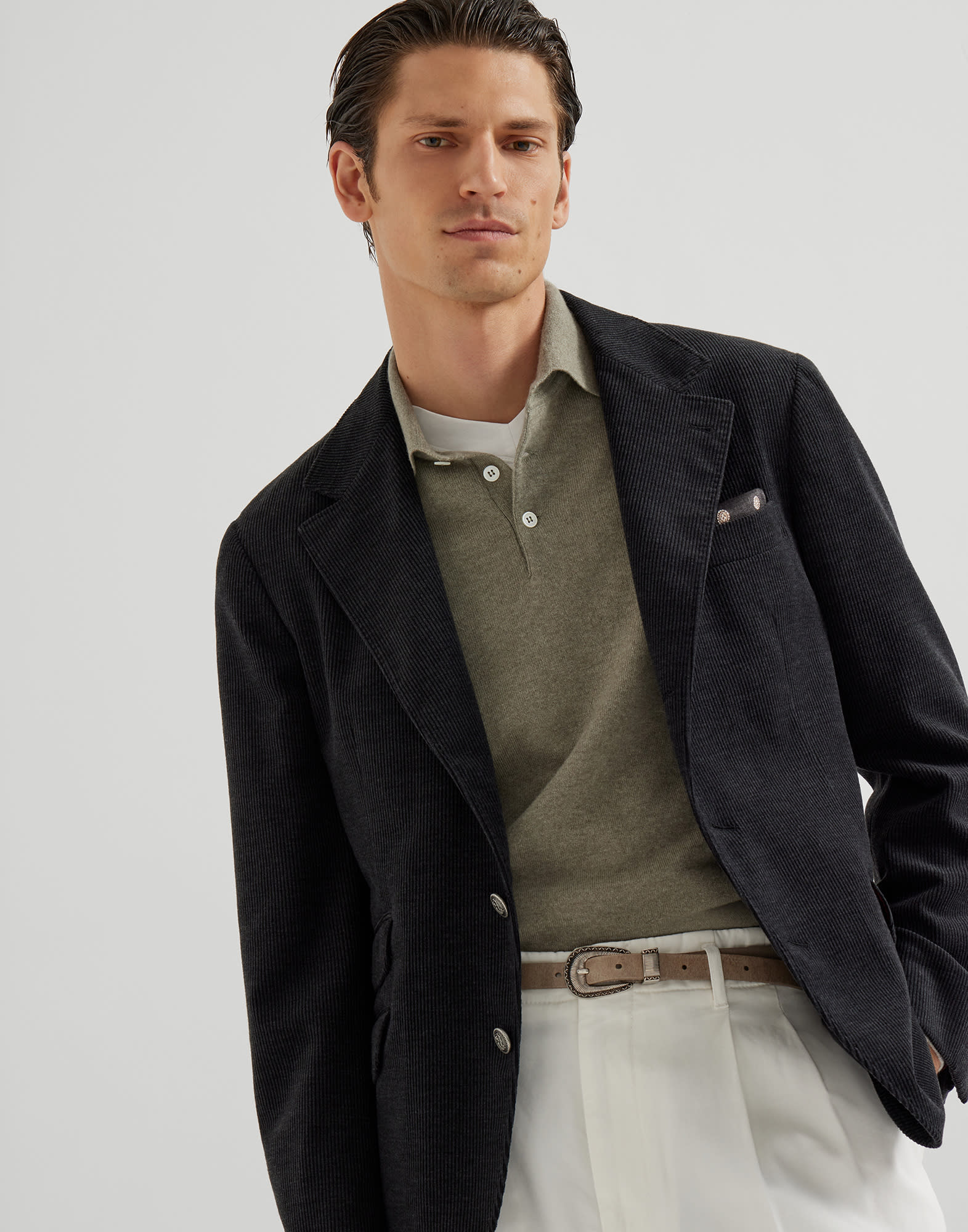 Polo-Style Sweater - Editorial view - View Full Screen