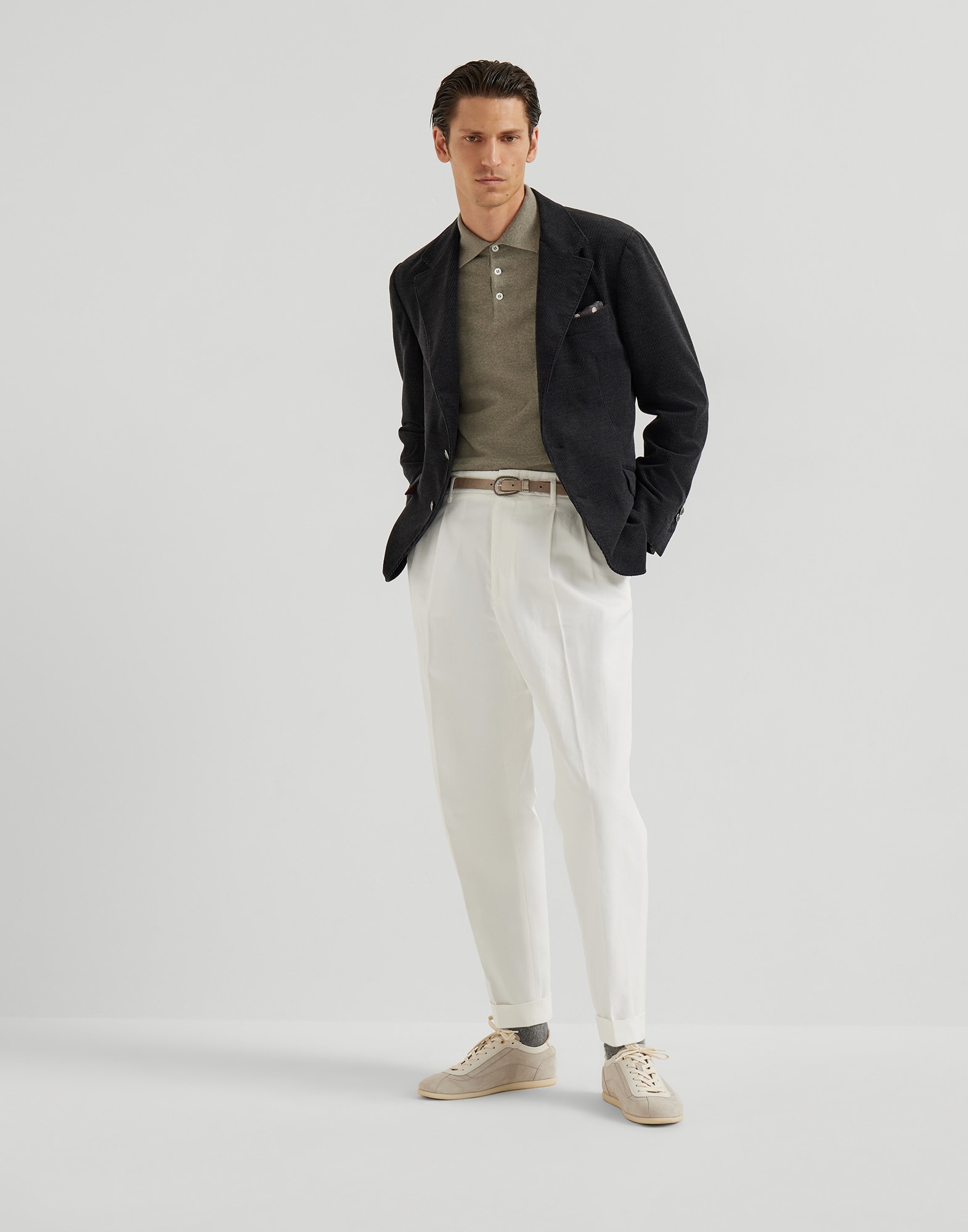 Polo-Style Sweater - Full look - View Full Screen