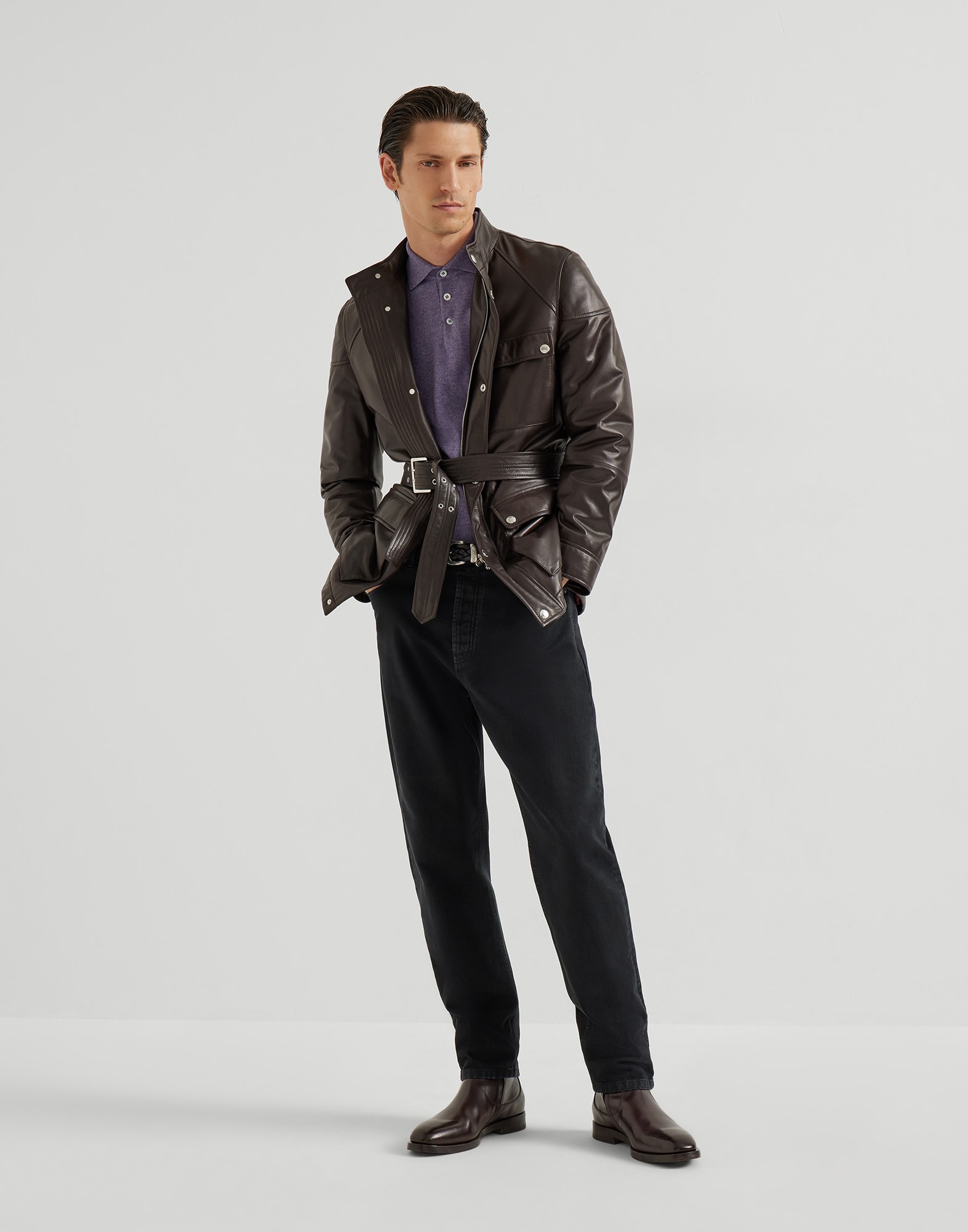 Polo-Style Sweater - Full look - View Full Screen