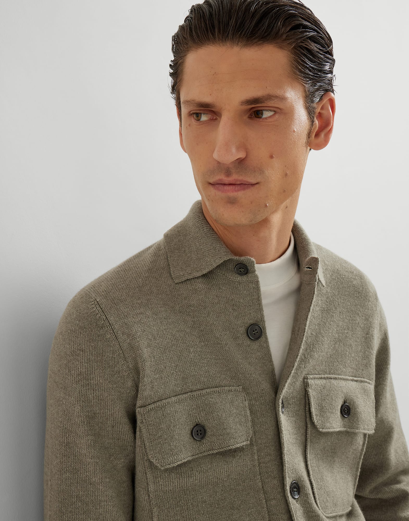 Button-front Cardigan - Detail view - View Full Screen