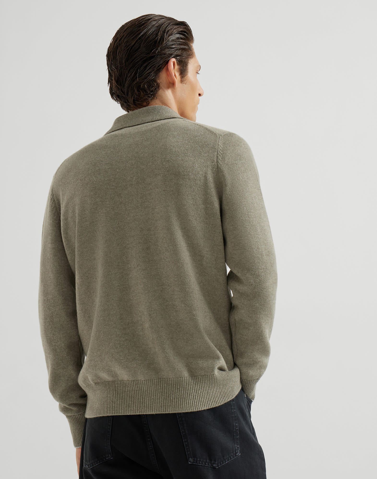 Button-front Cardigan - Back view - View Full Screen