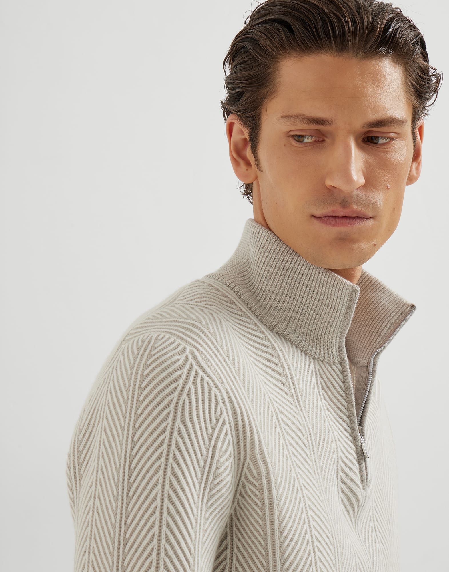 Zip Neck Sweater - Detail view - View Full Screen