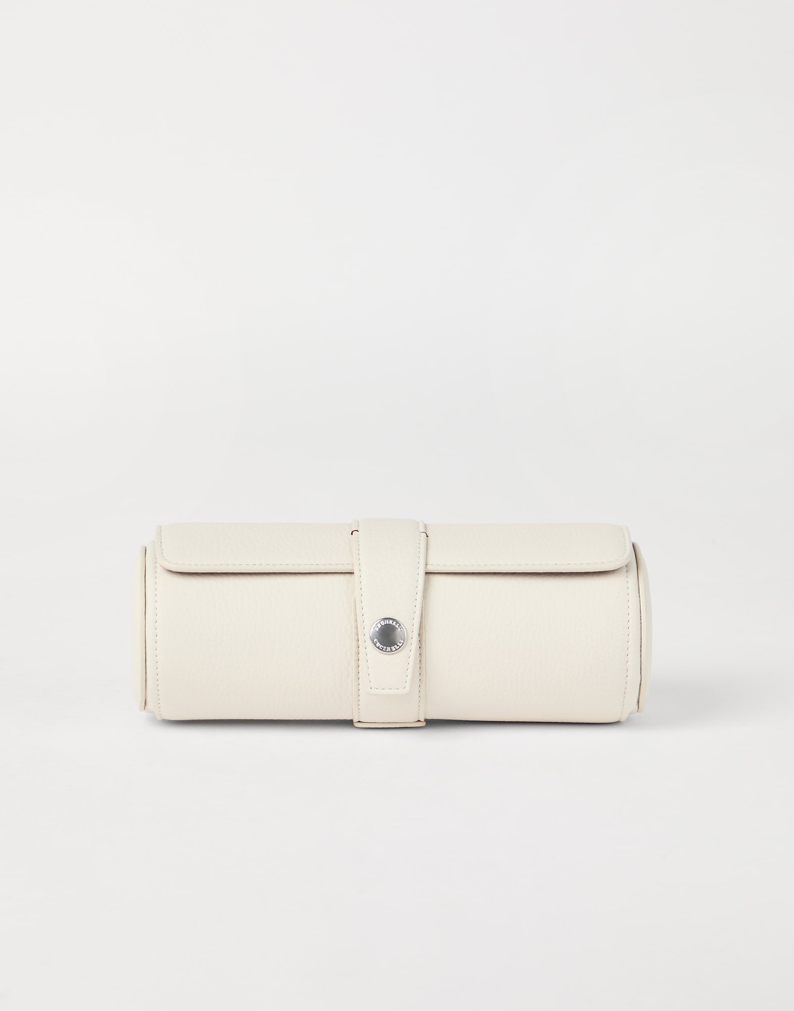 Calfskin watch case Ivory Man - Brunello Cucinelli