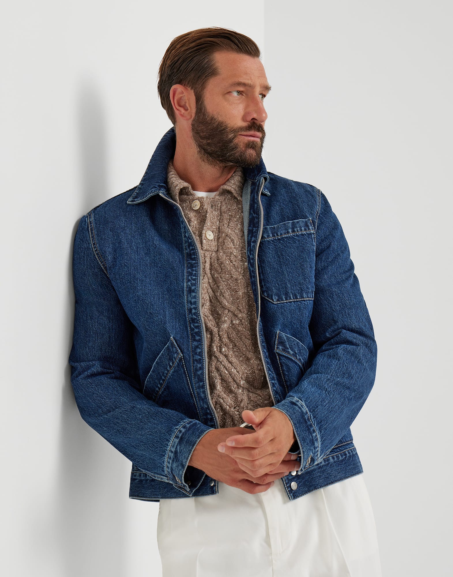 Polo-Style Sweater - Editorial view - View Full Screen