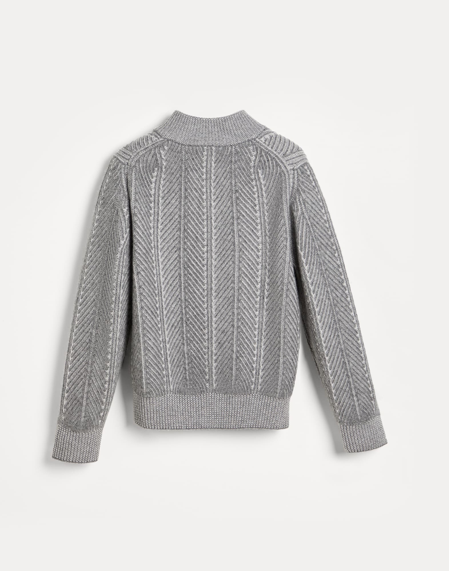 针织开衫 - 背面视角 - 正面观看 - 全屏观看