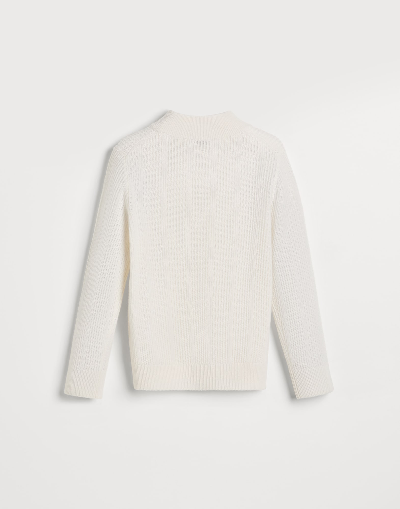 圆领针织衫 - 背面视角 - 正面观看 - 全屏观看