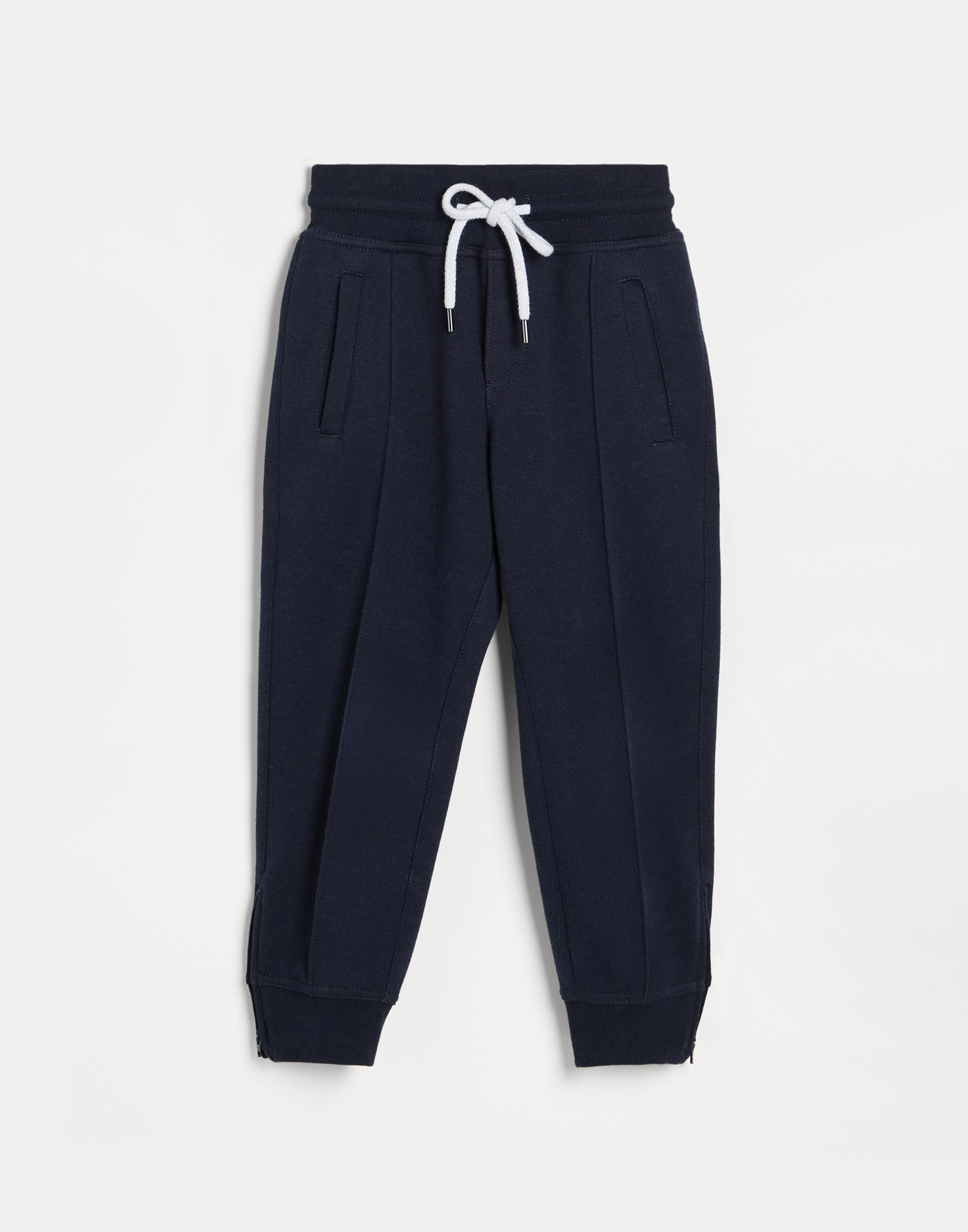 Double cloth trousers Blue Boys - Brunello Cucinelli