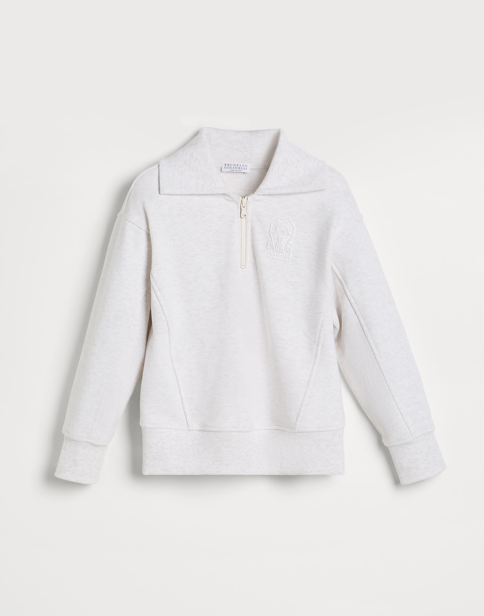 Sweatshirt with logo White Girls - Brunello Cucinelli