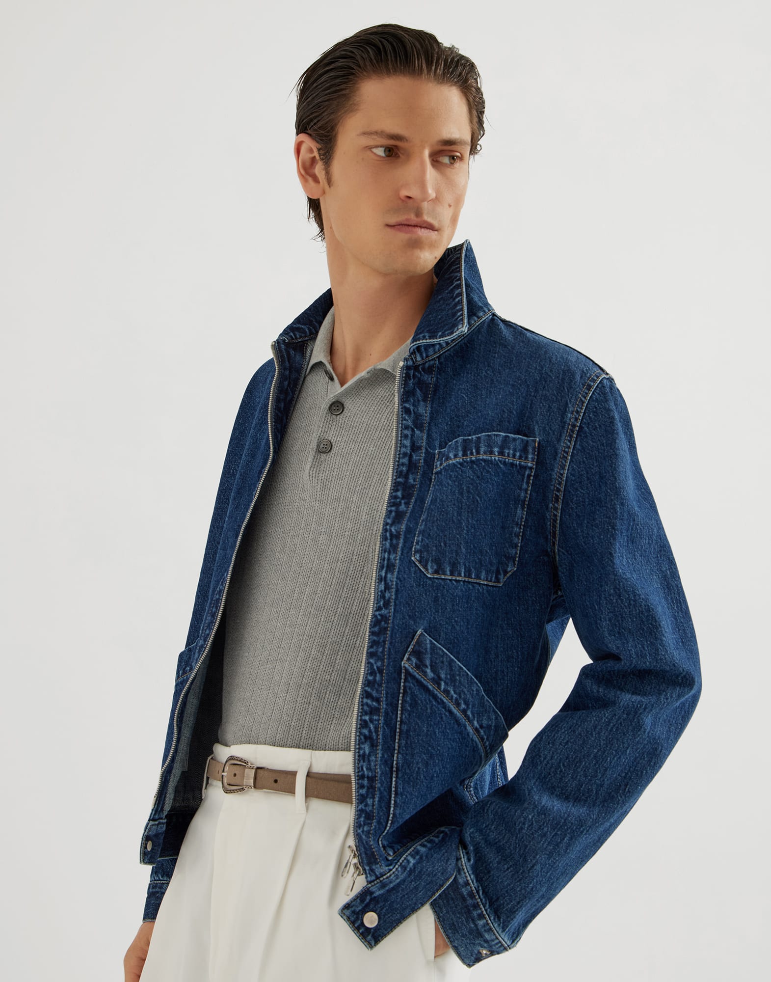 Polo-Style Sweater - Editorial view - View Full Screen