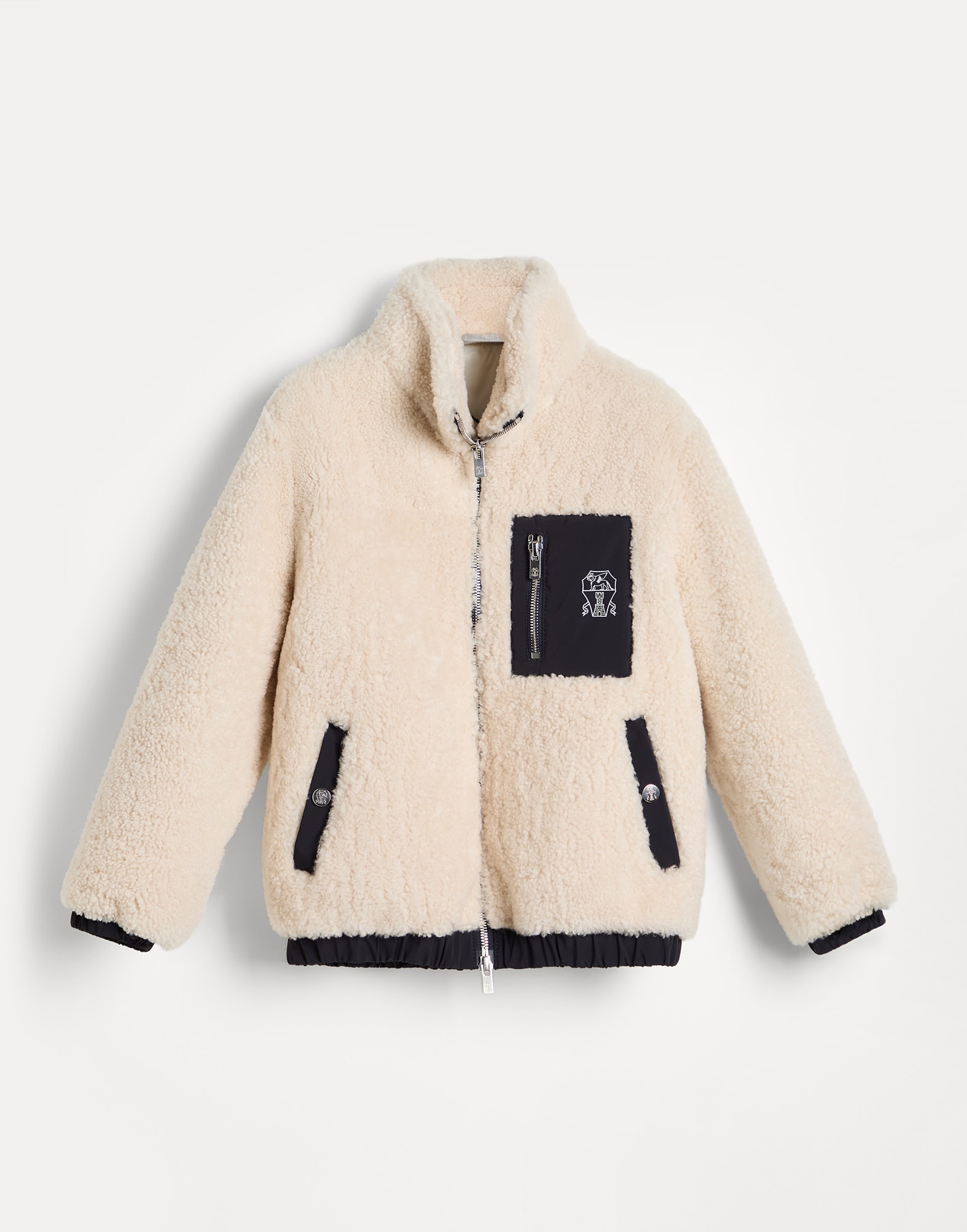 Panel outerwear jacket