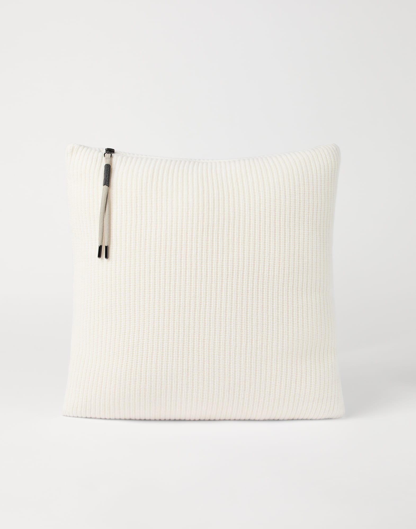 Knit cushion White Lifestyle - Brunello Cucinelli