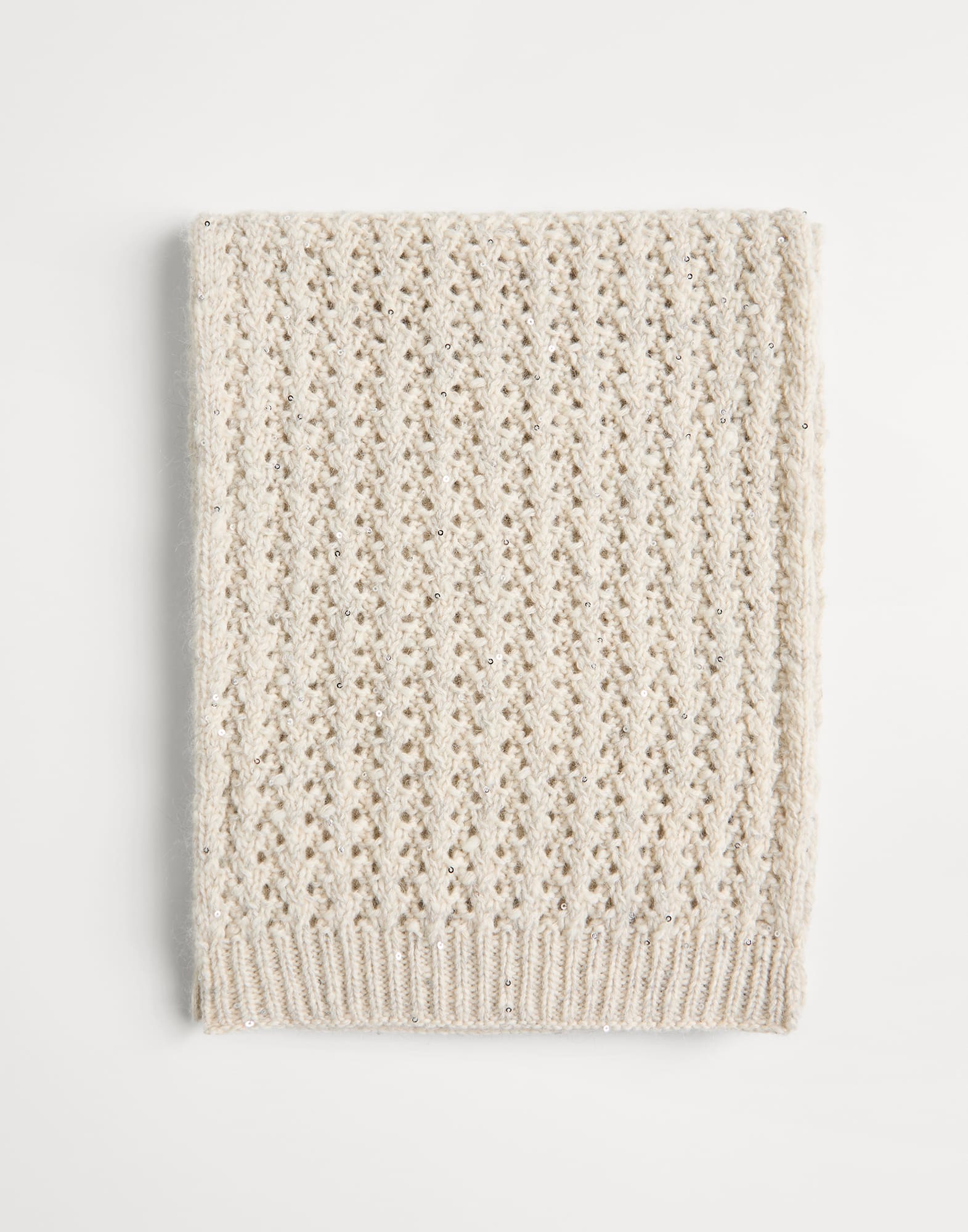 Dazzling scarf Beige Girls - Brunello Cucinelli