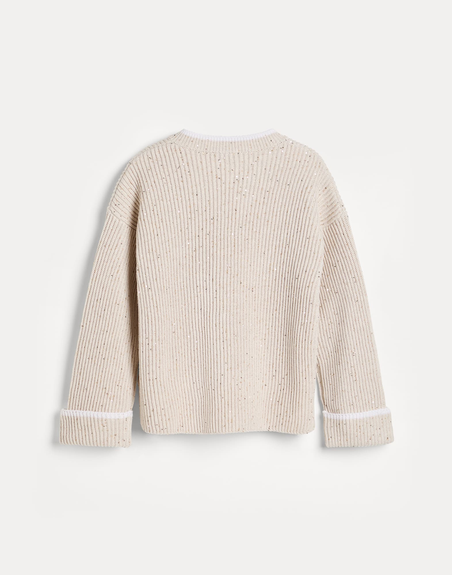 Vネックセーター - 後ろ - 全画面表示