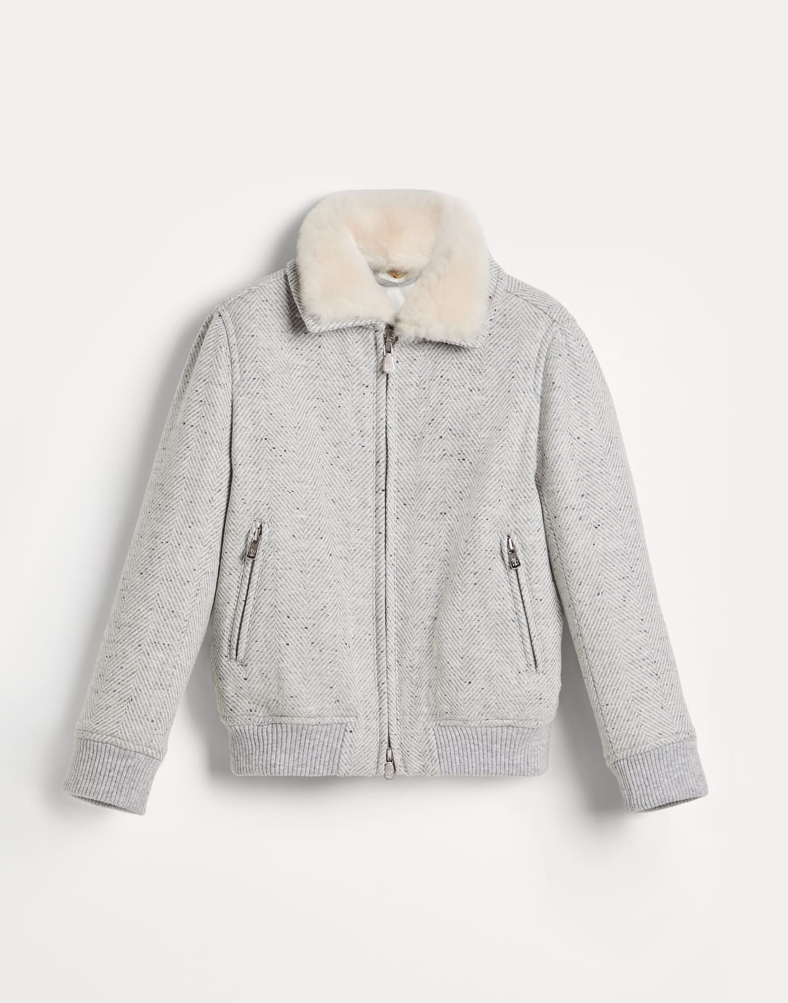 Aviator jacket with quilting