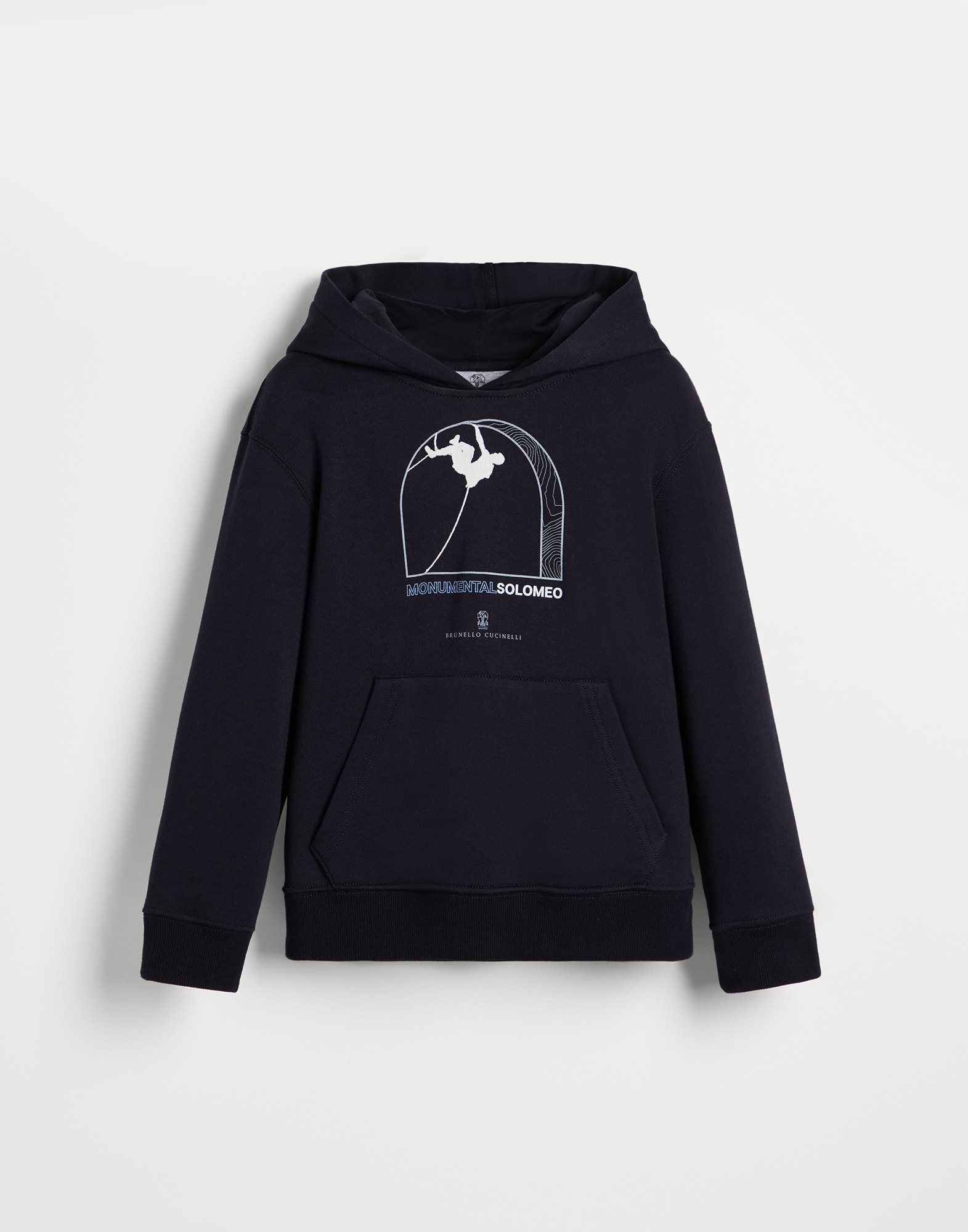 후드 탑 네이비 블루 남아 - Brunello Cucinelli