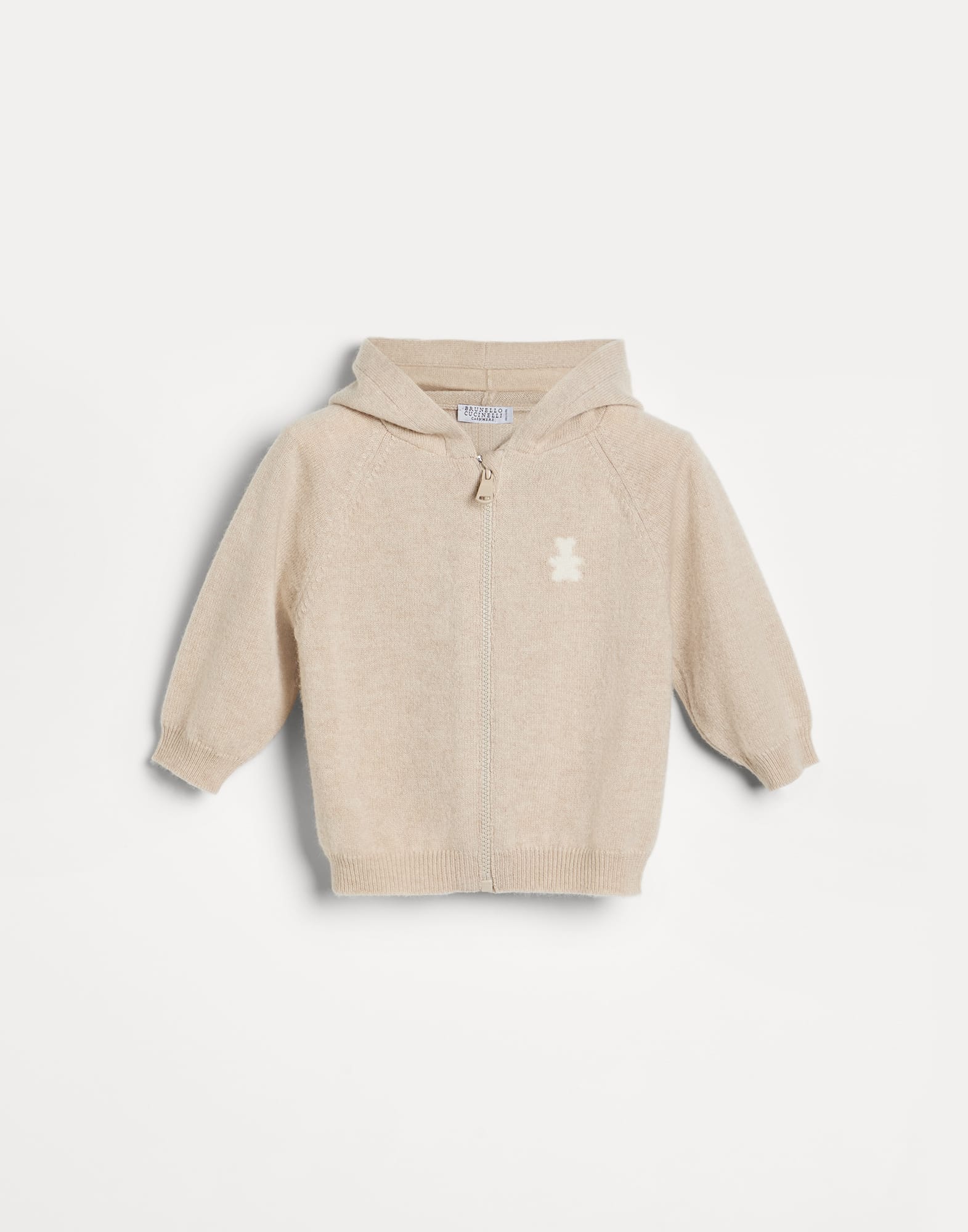 Cashmere Bernie sweatshirt Beige Baby - Brunello Cucinelli