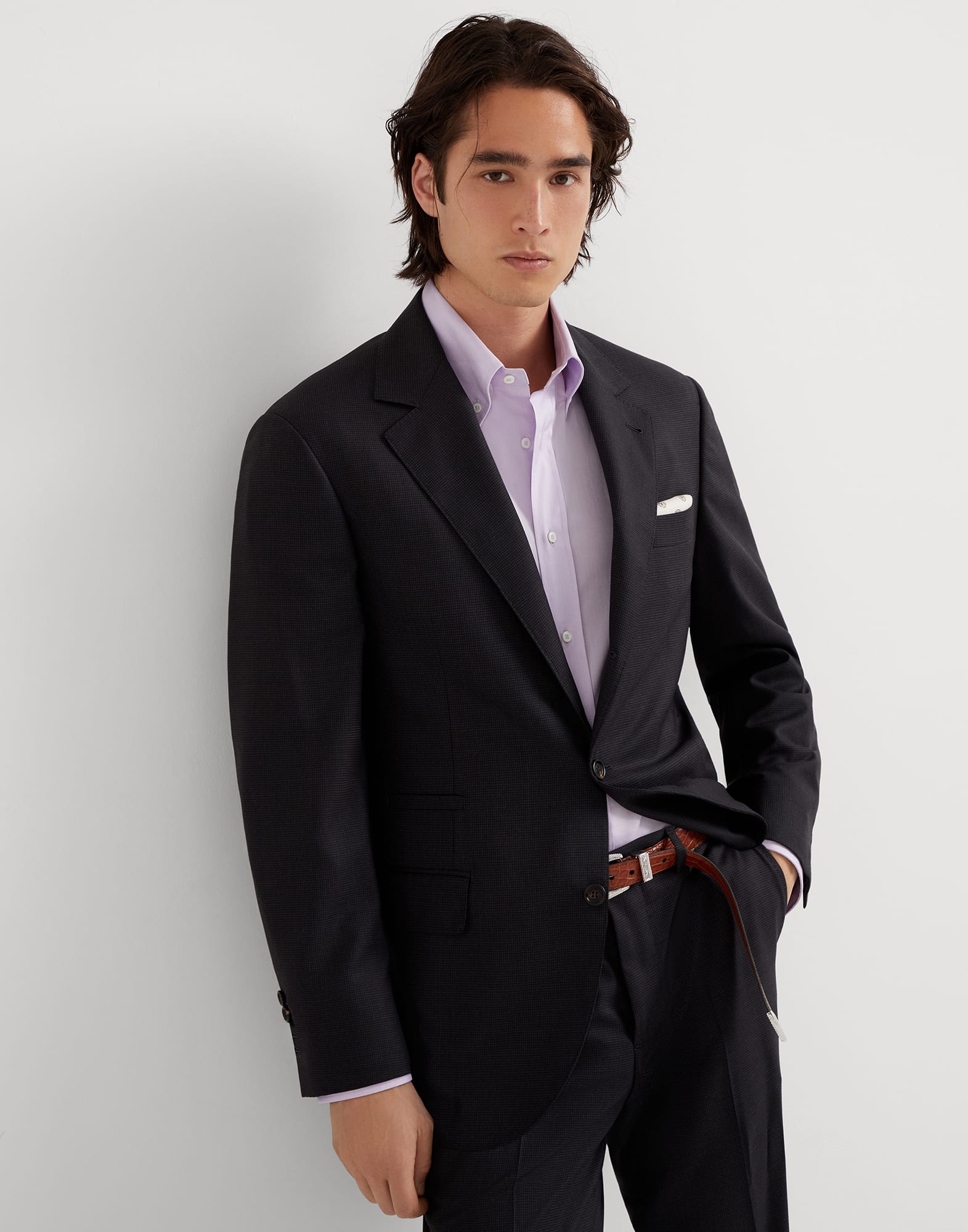 싱글 브레스티드 재킷 - 에디토리얼 뷰 - 전체 화면으로 보기