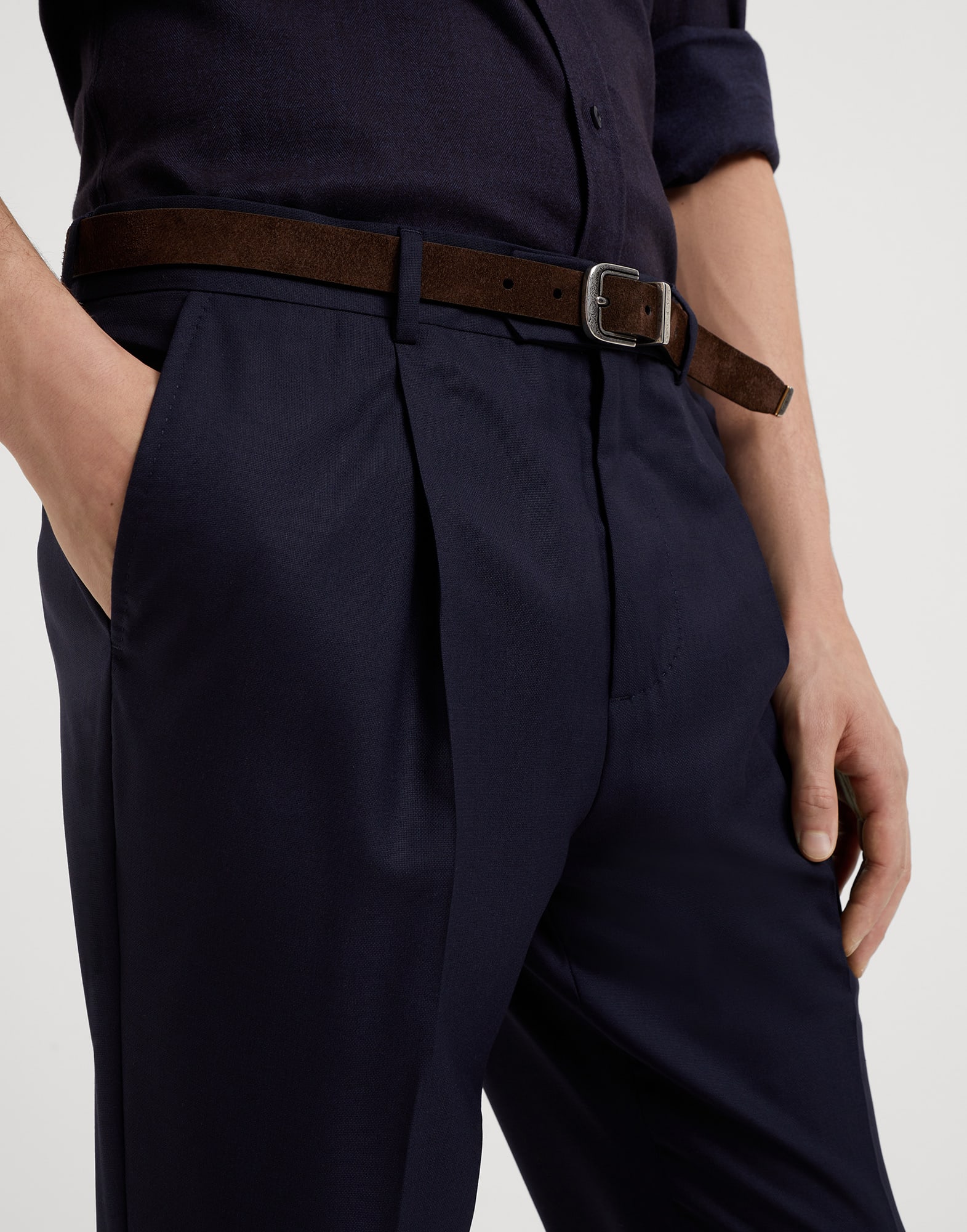 Pantalon à Pinces - Vue détail - Afficher en plein écran