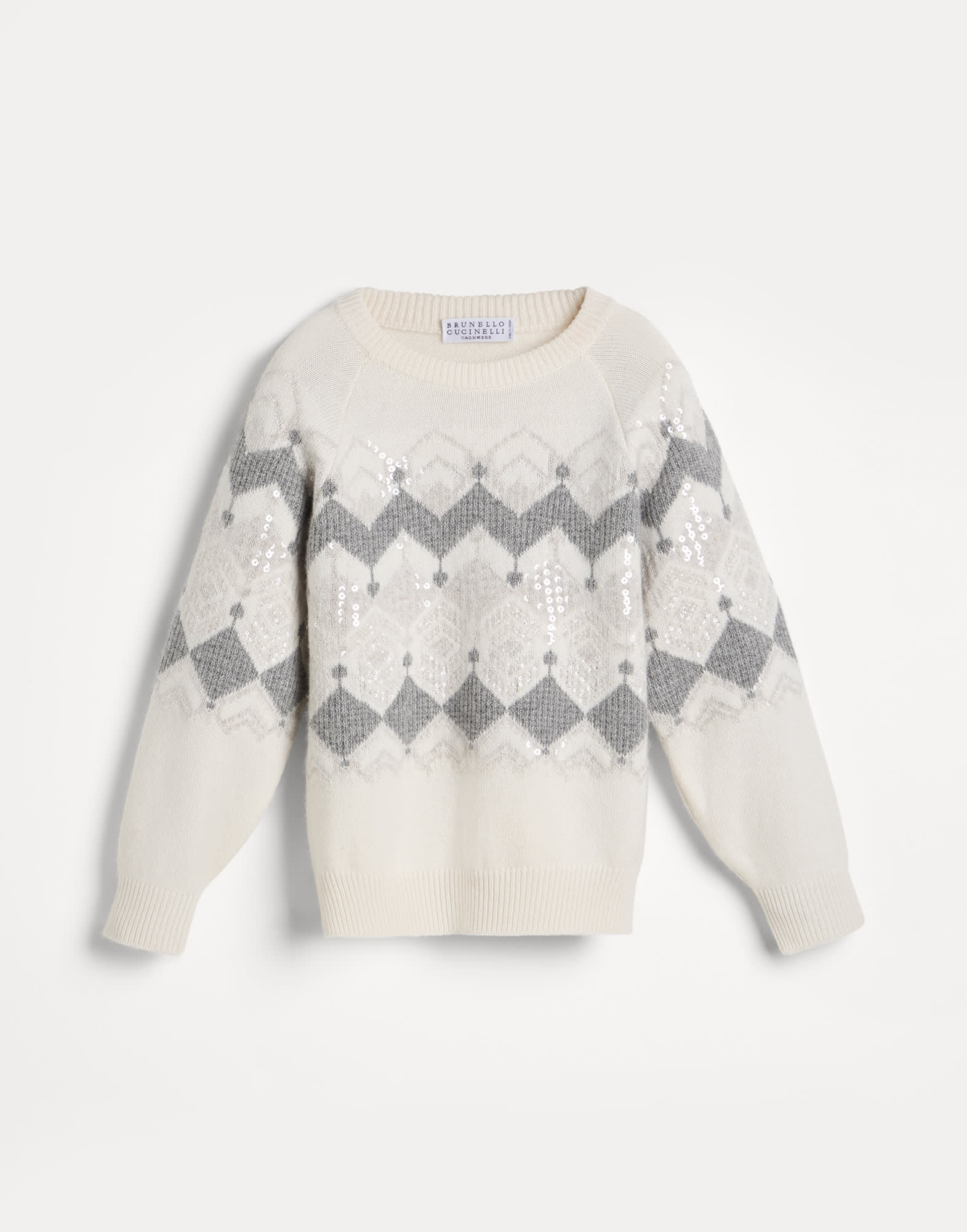 Holiday jacquard sweater Panama Girls - Brunello Cucinelli