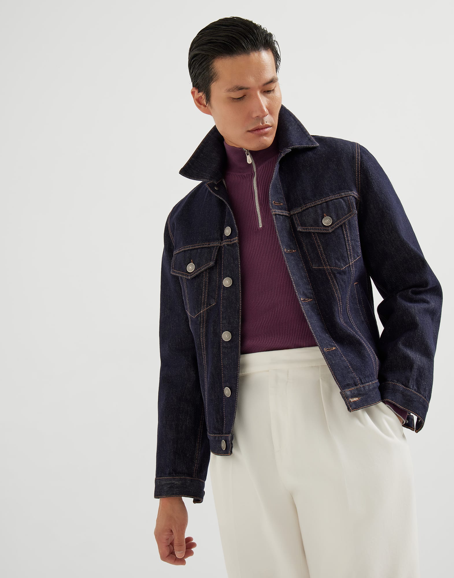 拉链开衫 - 小编视角 - 正面观看 - 全屏观看