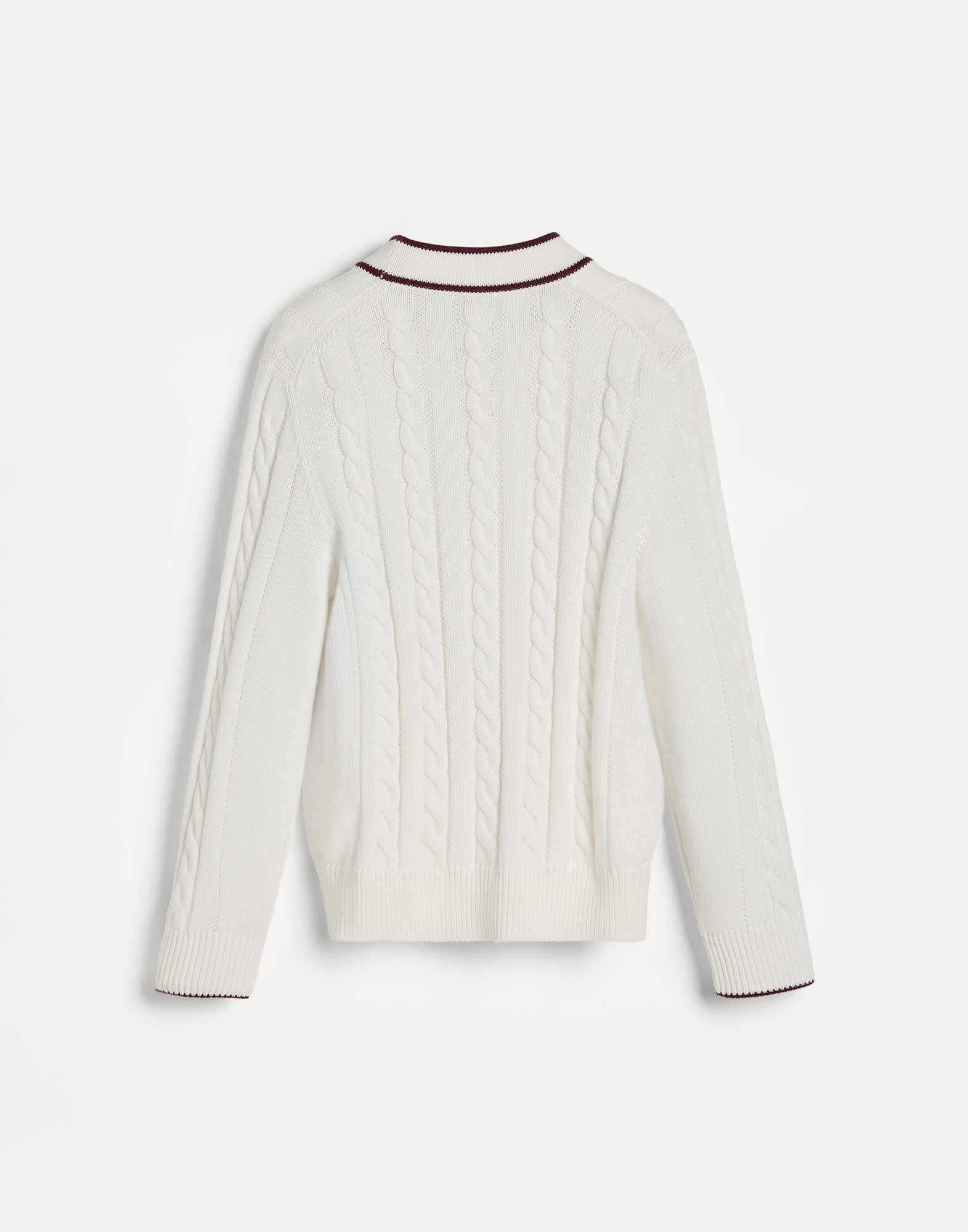 针织开衫 - 背面视角 - 正面观看 - 全屏观看