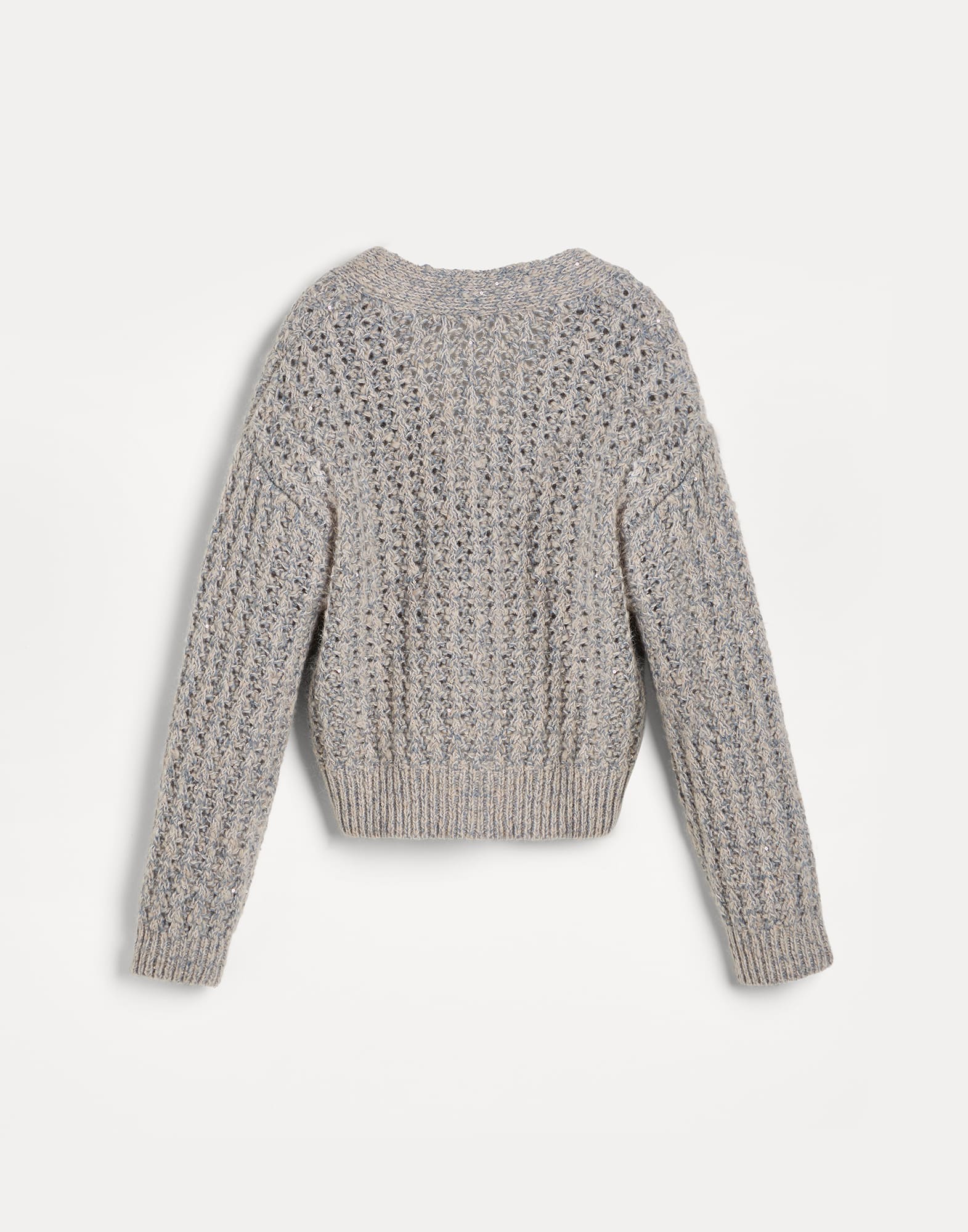 针织开衫 - 背面视角 - 正面观看 - 全屏观看