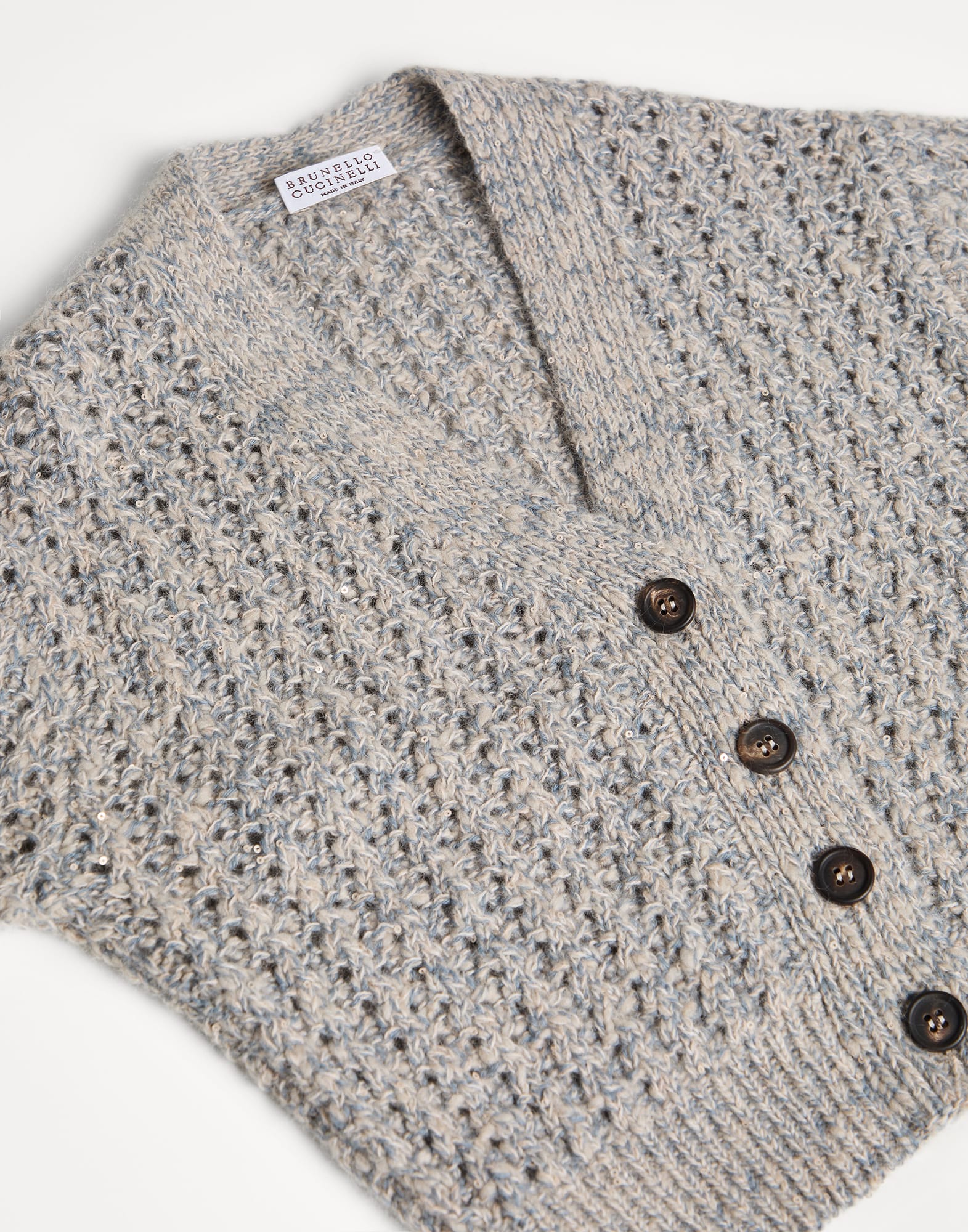 针织开衫 - 细节视角 - 正面观看 - 全屏观看