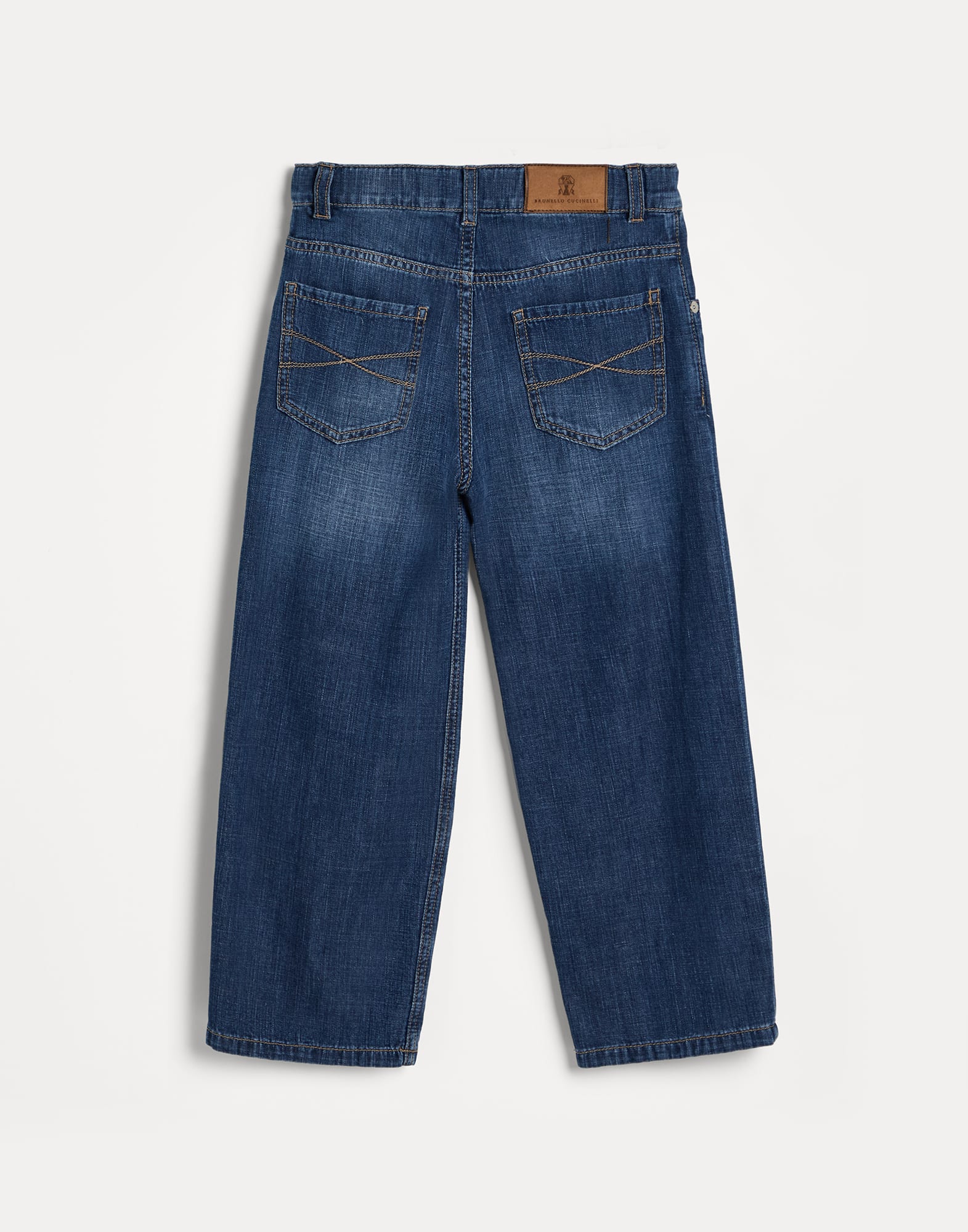 牛仔布长裤 - 背面视角 - 正面观看 - 全屏观看