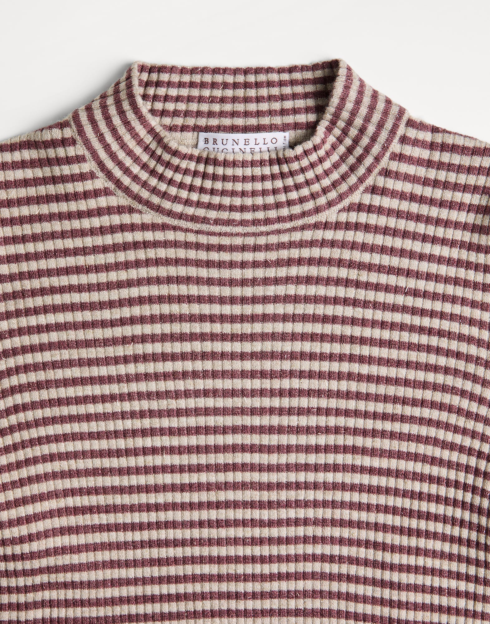 高领针织衫 - 细节视角 - 正面观看 - 全屏观看