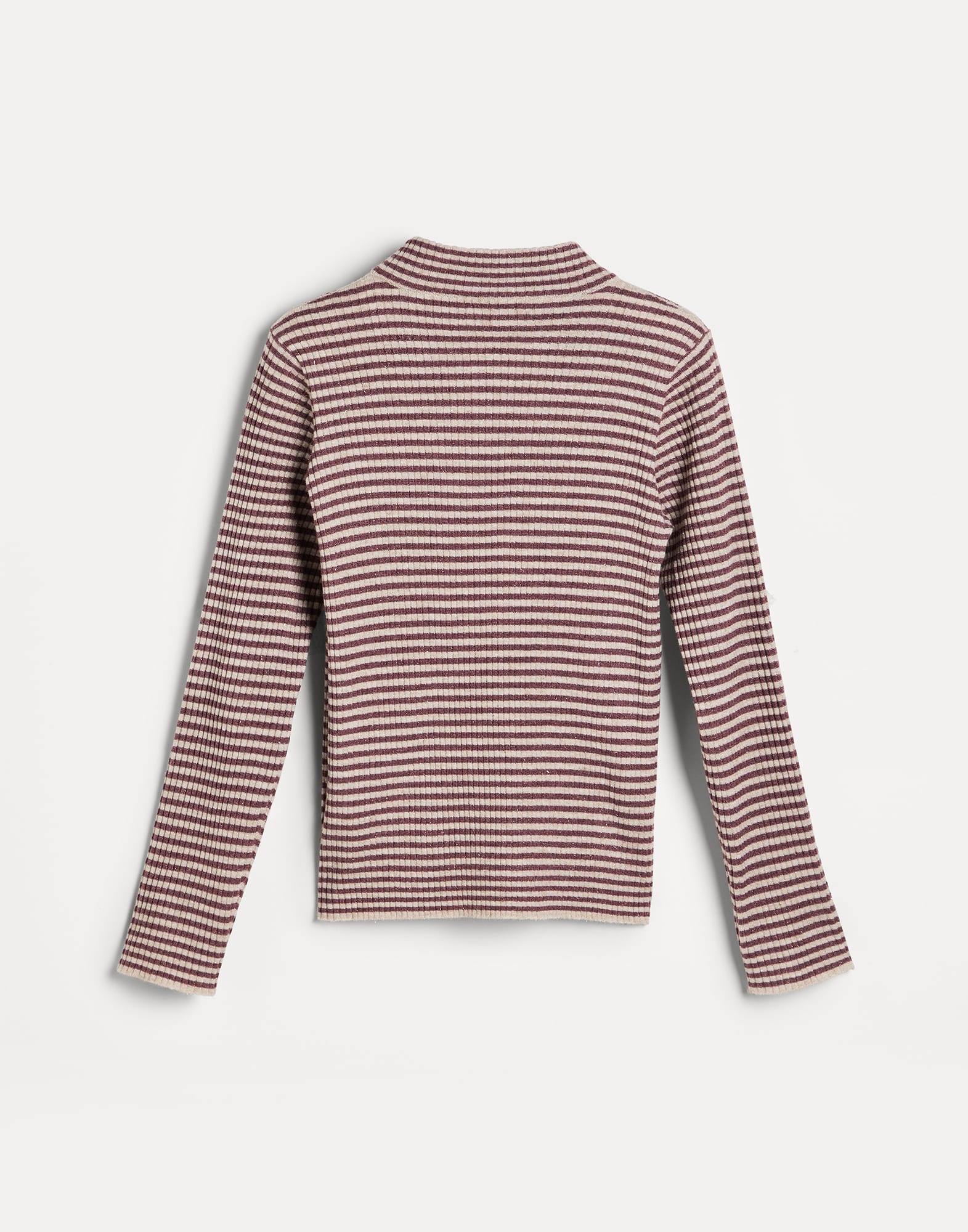 高领针织衫 - 背面视角 - 正面观看 - 全屏观看