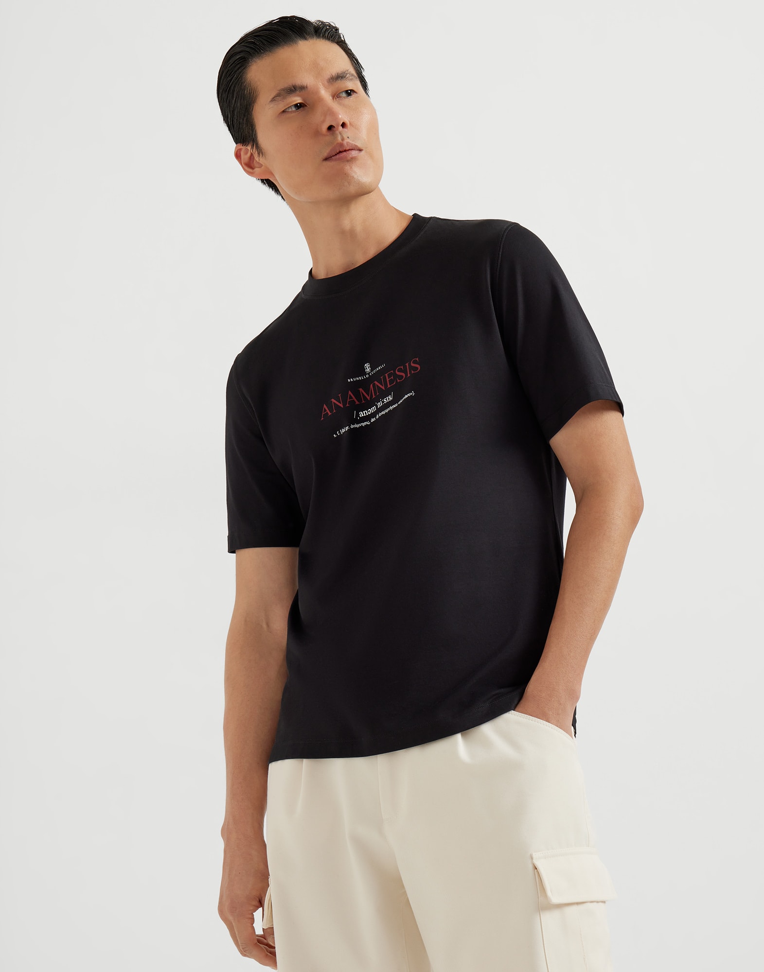 T-shirt imprimé Noir Homme - Brunello Cucinelli