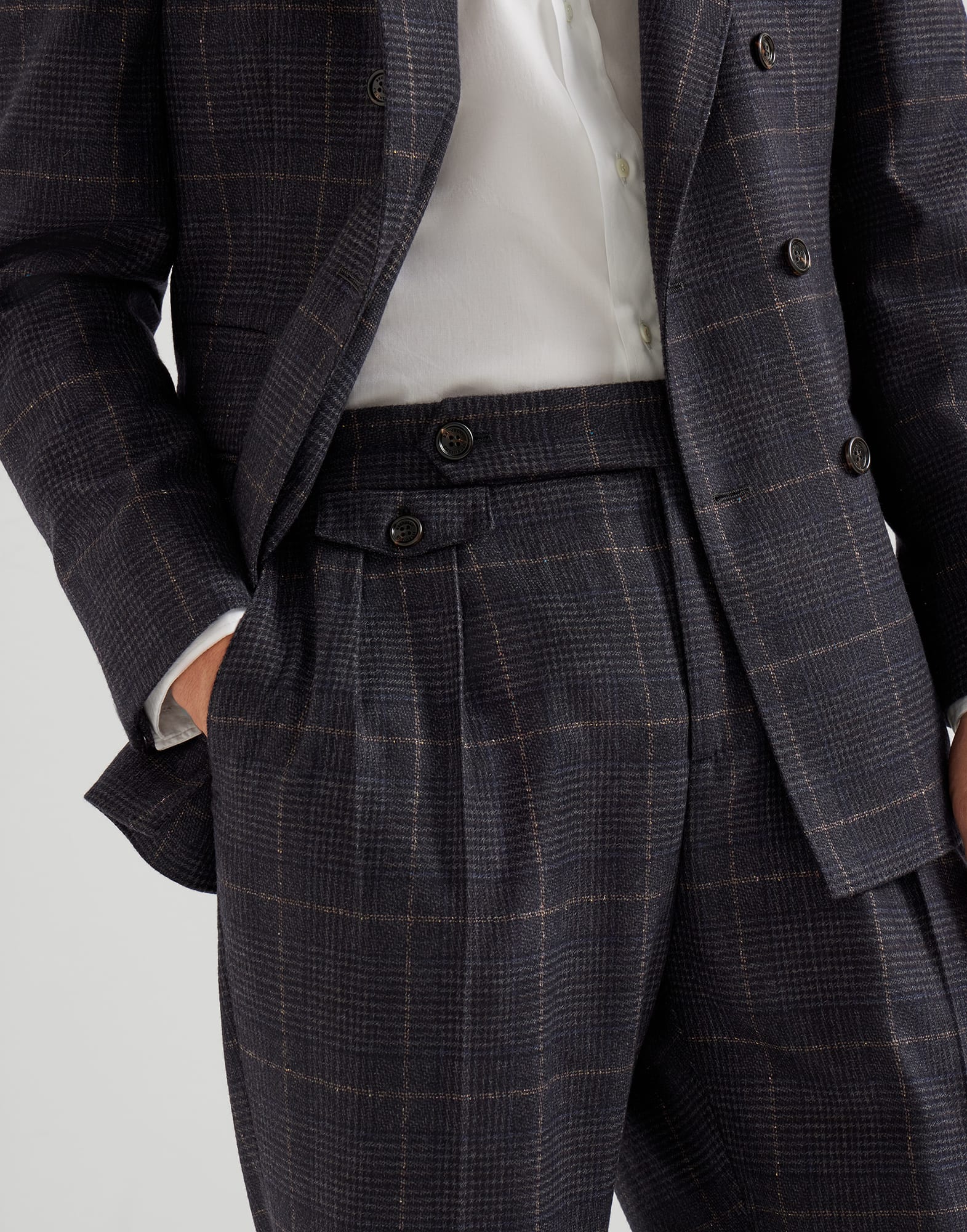 打褶裤 - 细节视角 - 正面观看 - 全屏观看