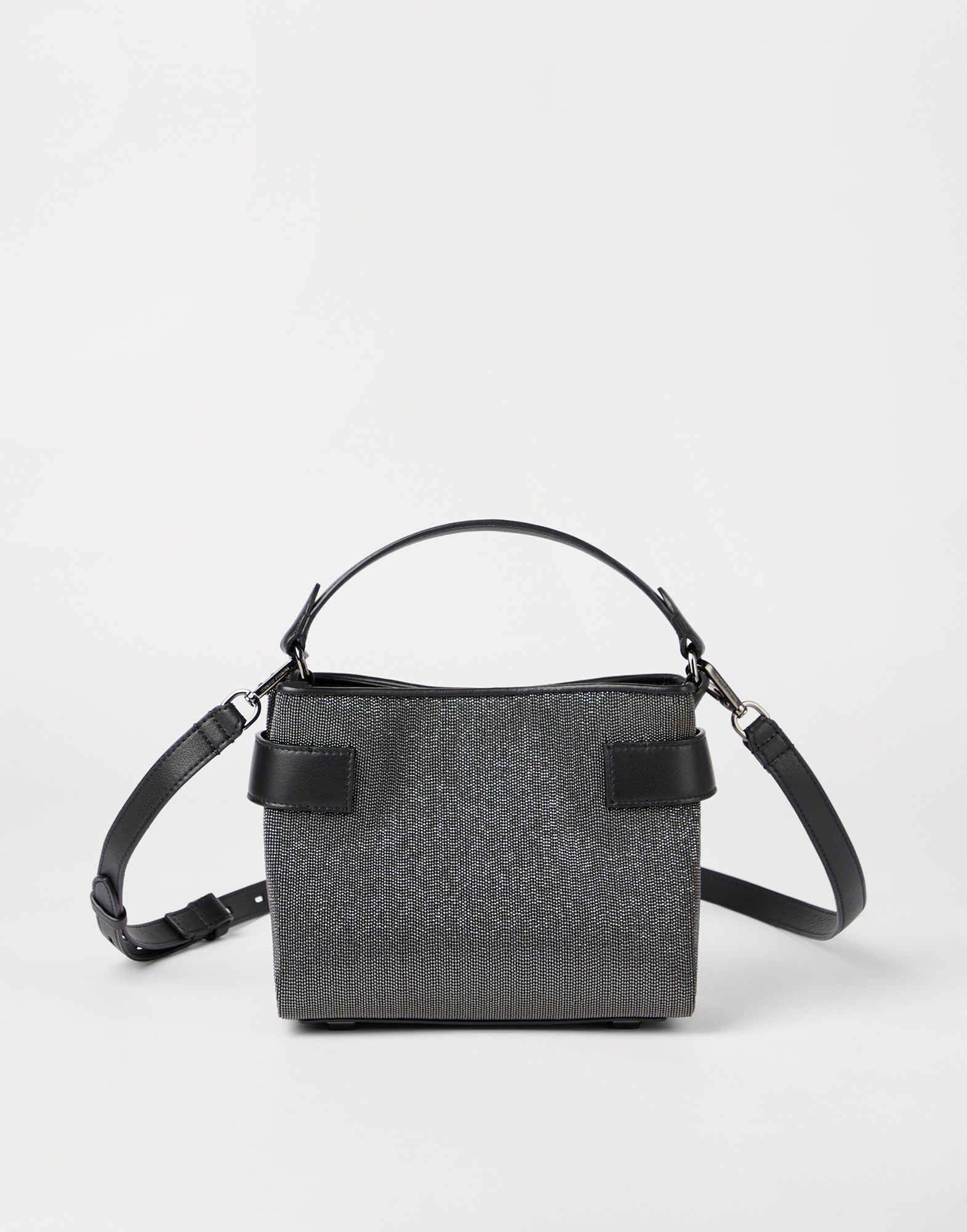 Small precious Essence top-handle bag Black Woman - Brunello Cucinelli