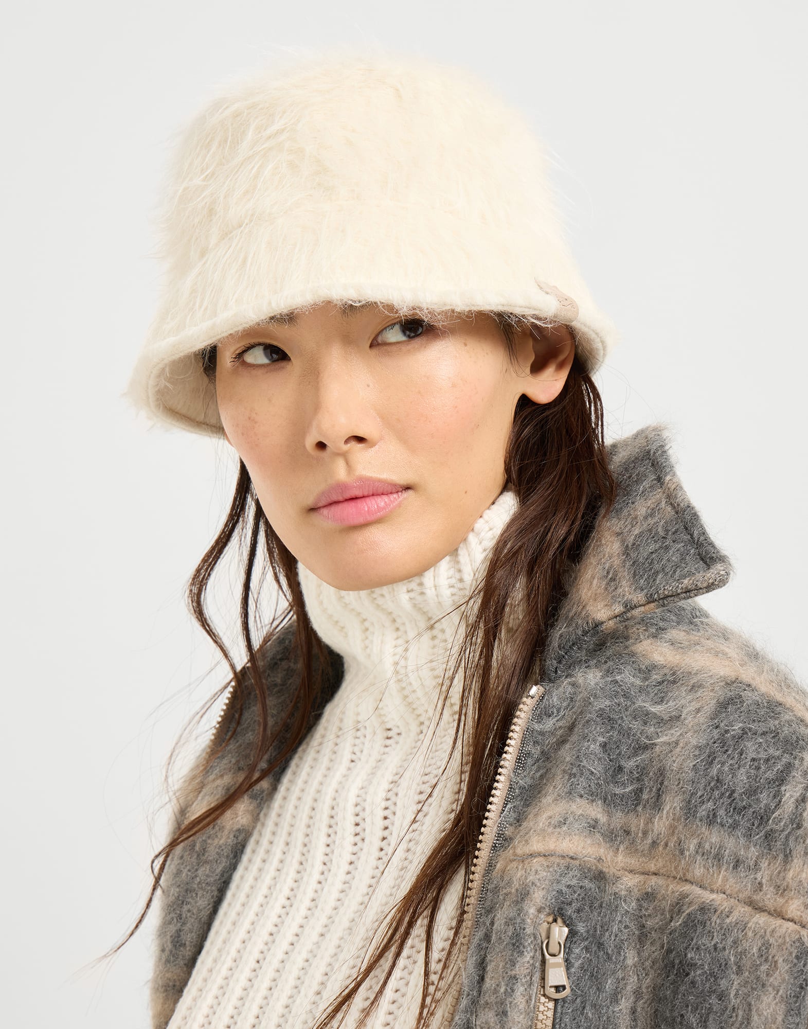 Alpaca bucket hat Panama Woman - Brunello Cucinelli