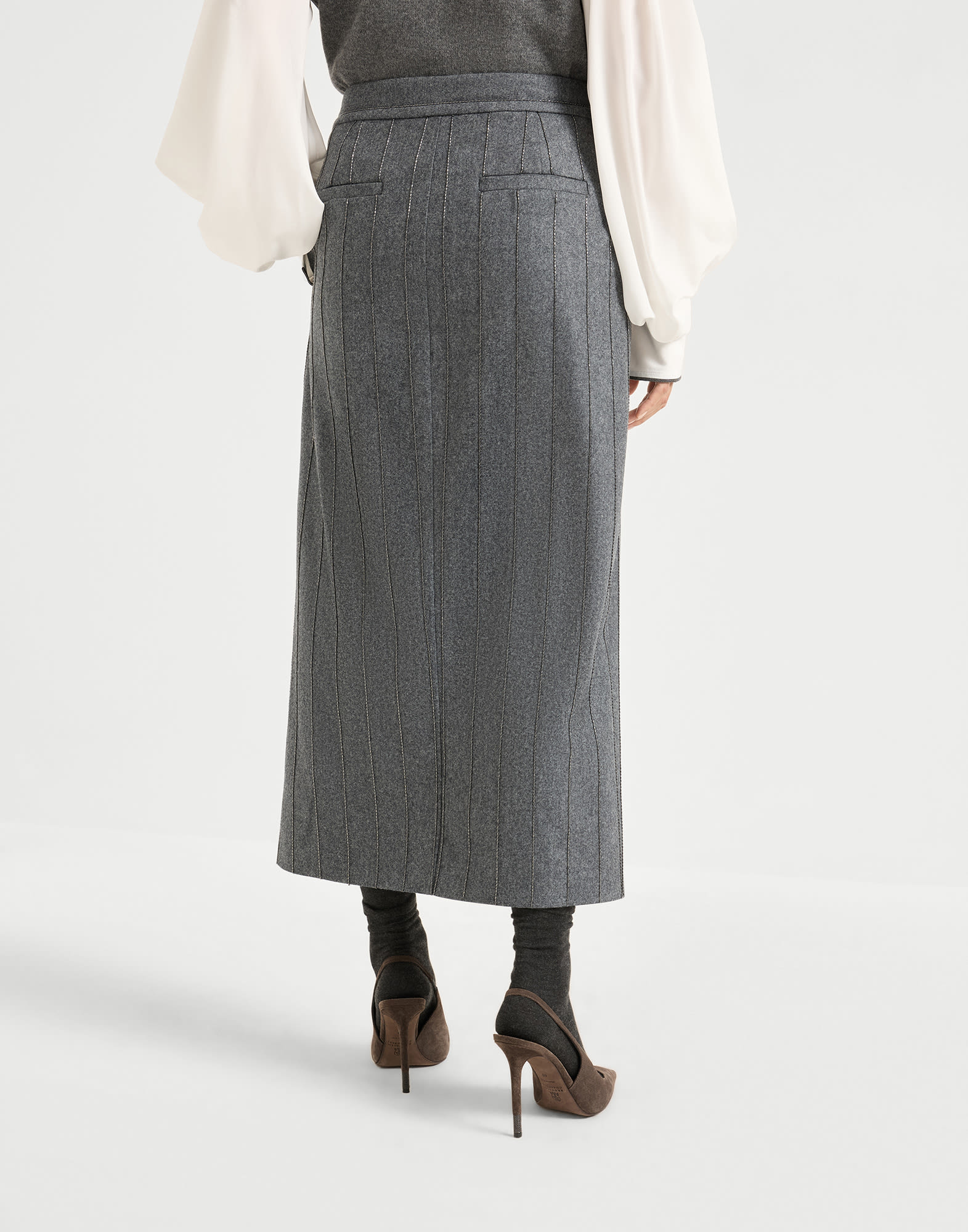 Midi Skirt - Back view - View Full Screen