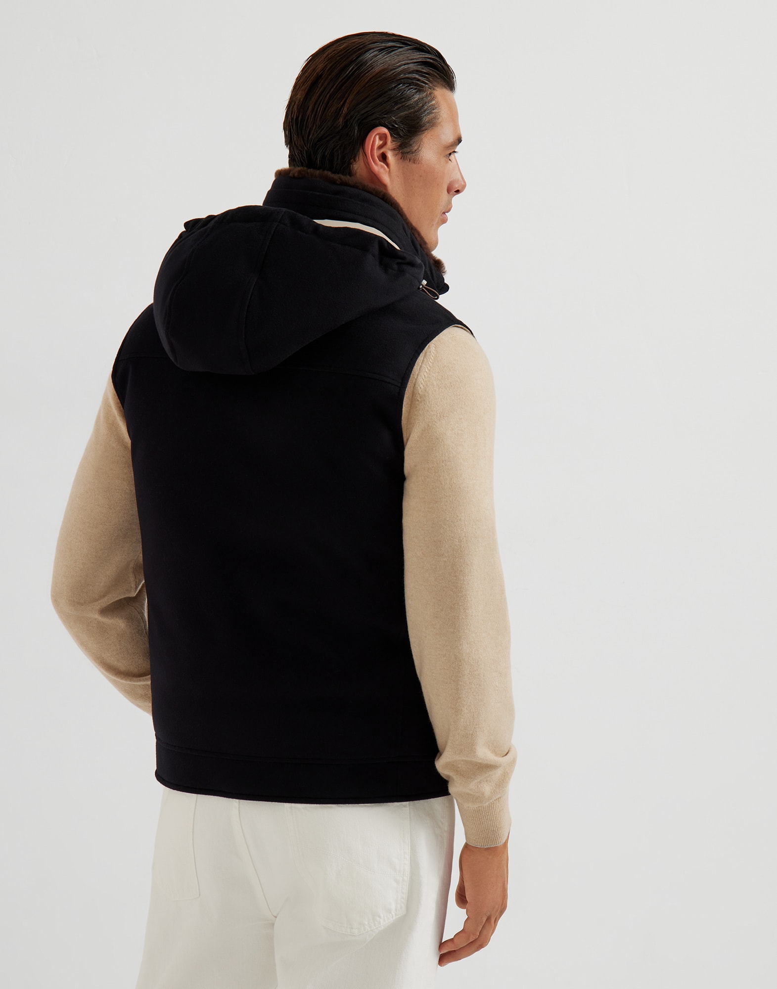 羽绒背心 - 背面视角 - 正面观看 - 全屏观看