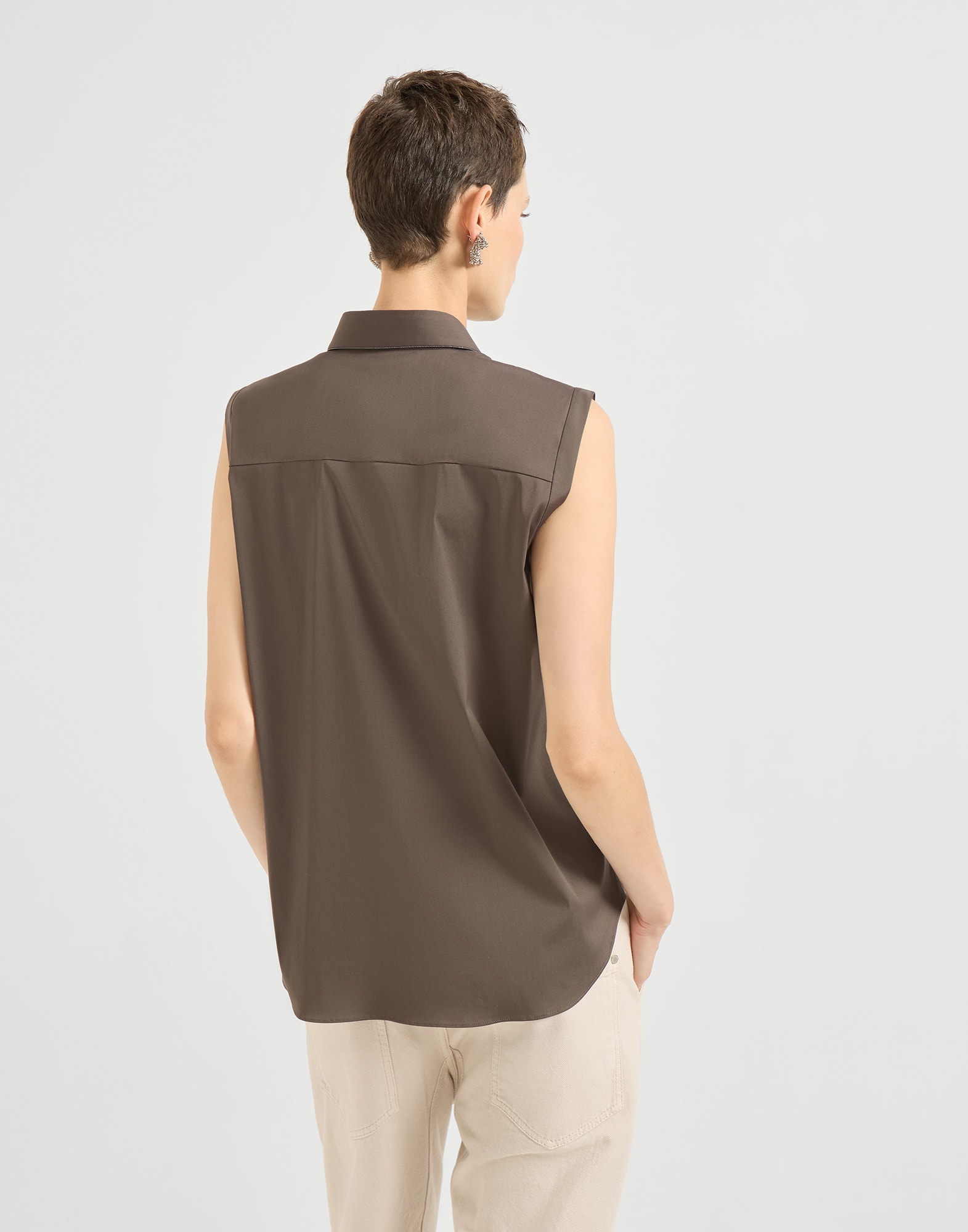 Cotton Shirt - Back view - View Full Screen